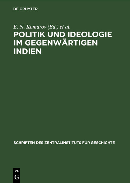 Politik und Ideologie im gegenwärtigen Indien