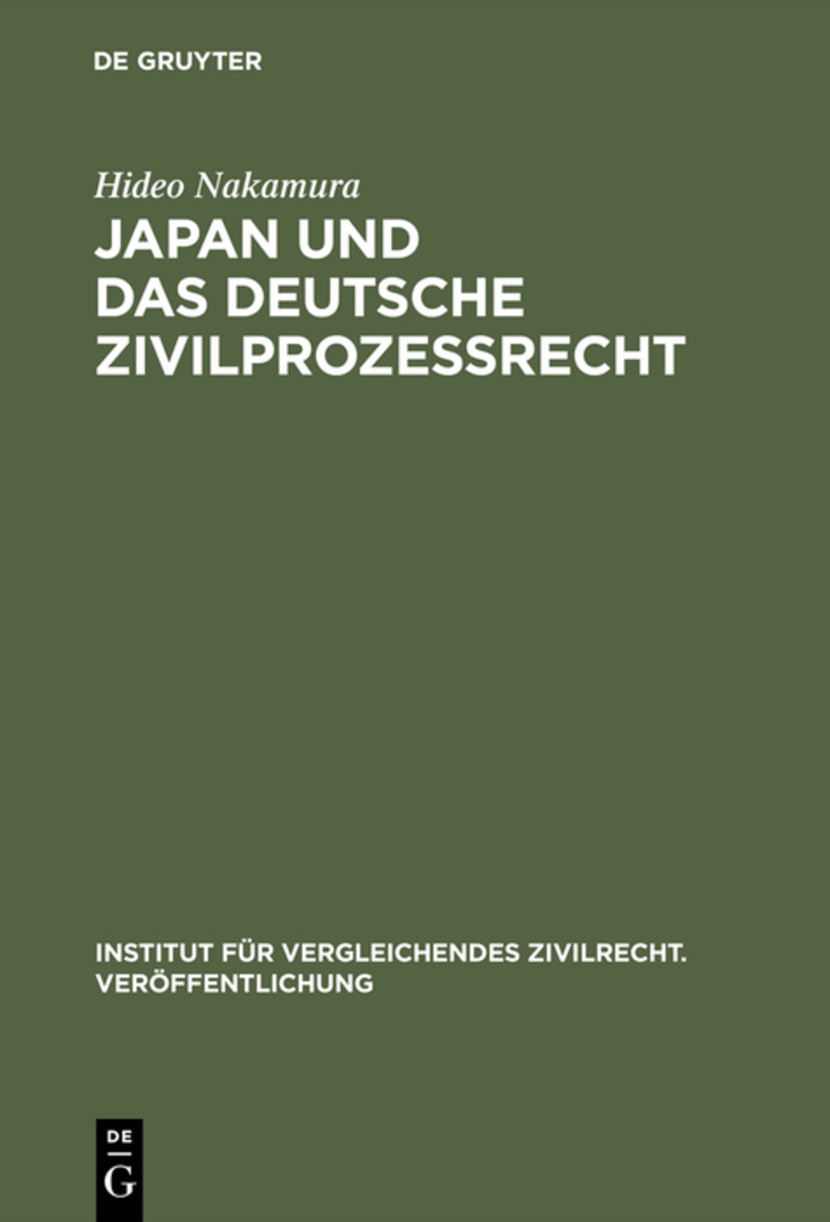 Cover image for Japan und das deutsche Zivilprozessrecht ISBN 9783899495607