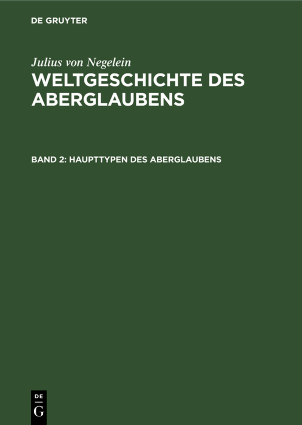 Haupttypen des Aberglaubens