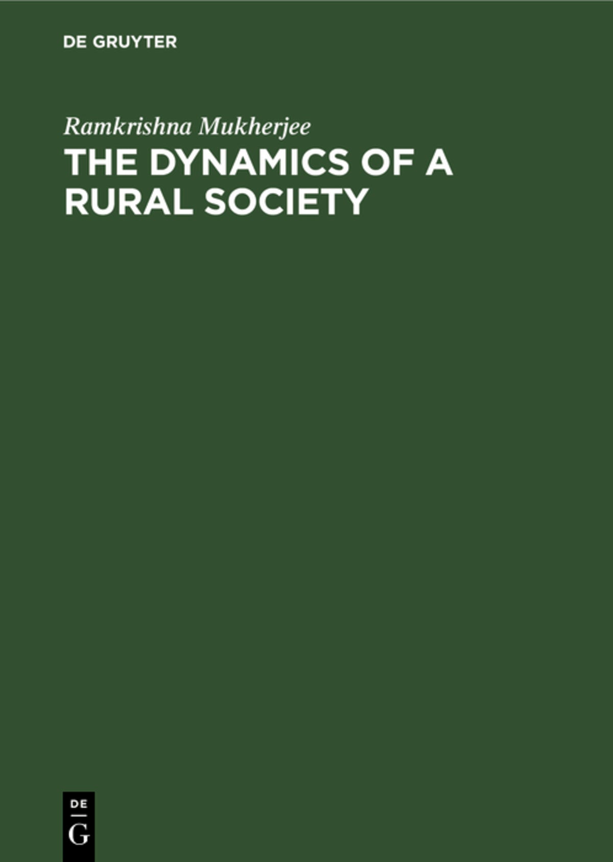 The Dynamics of a Rural Society
