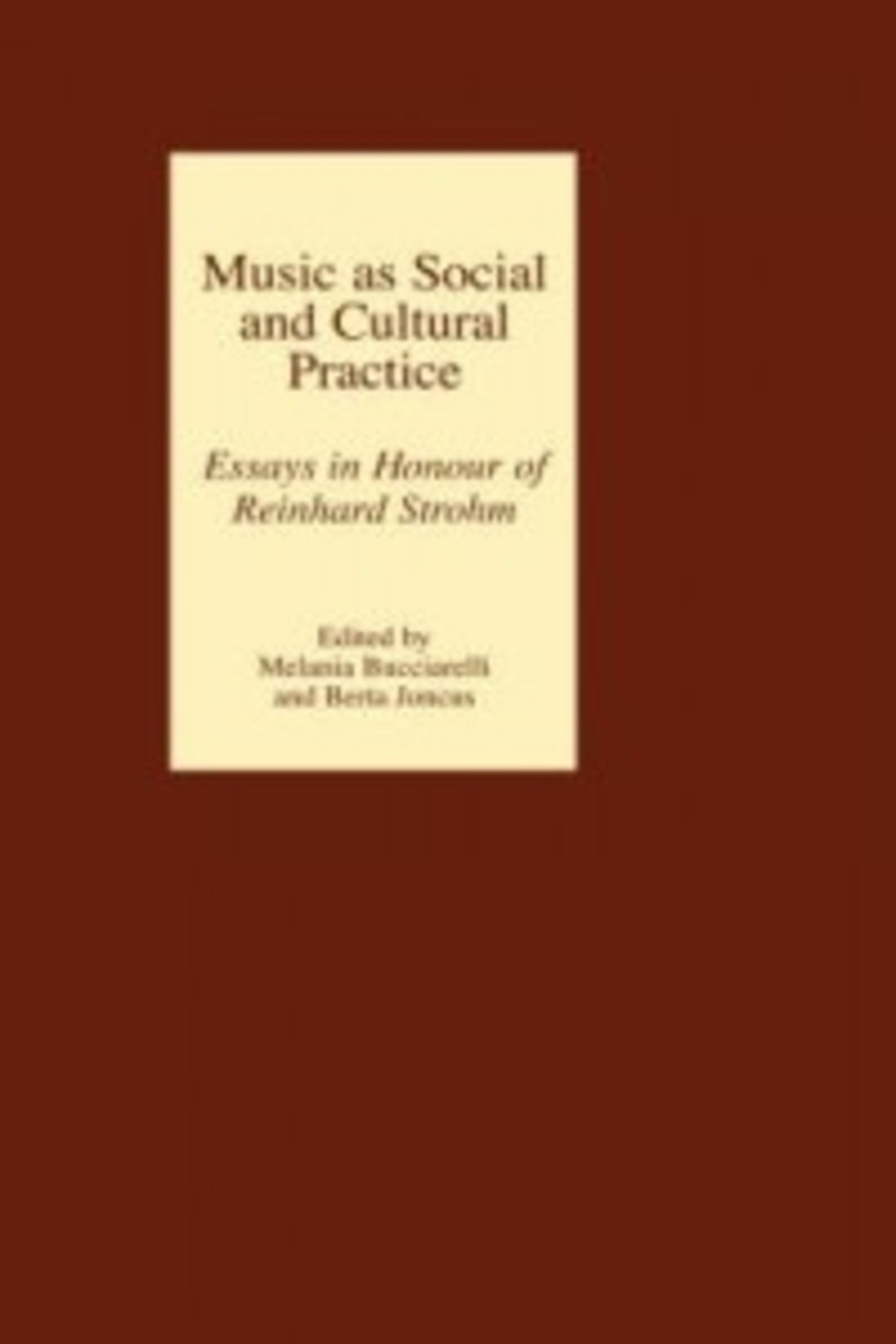 Cover image for Music as Social and Cultural Practice ISBN 9781843833178