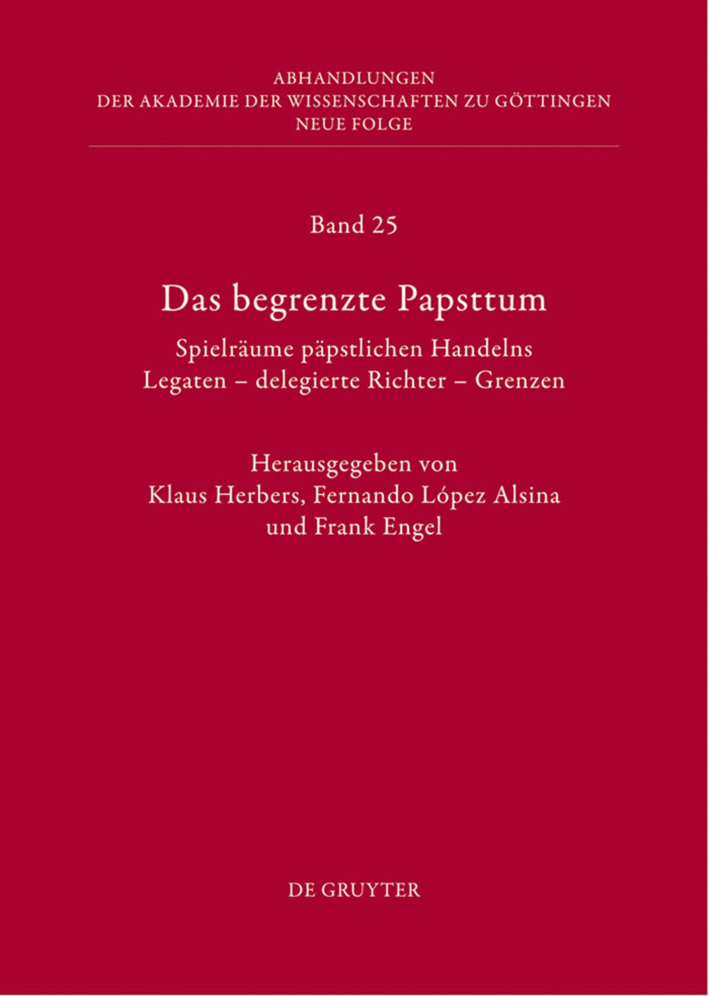 Das begrenzte Papsttum