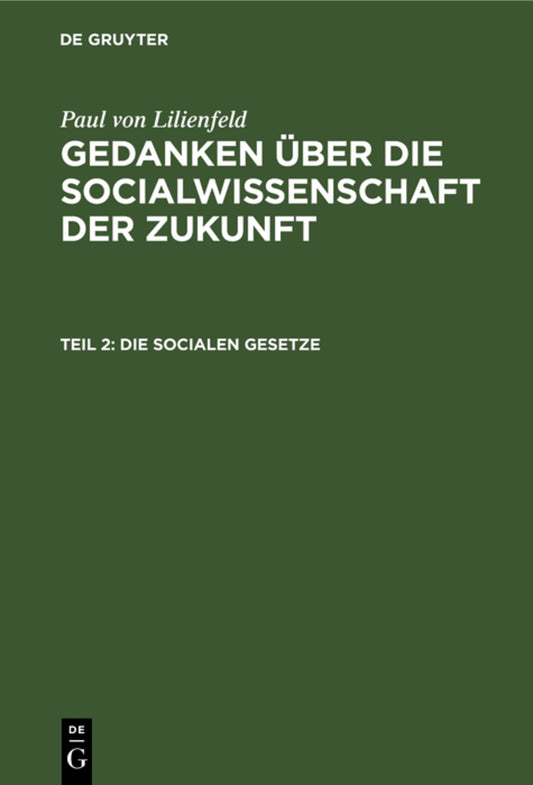 Die socialen Gesetze