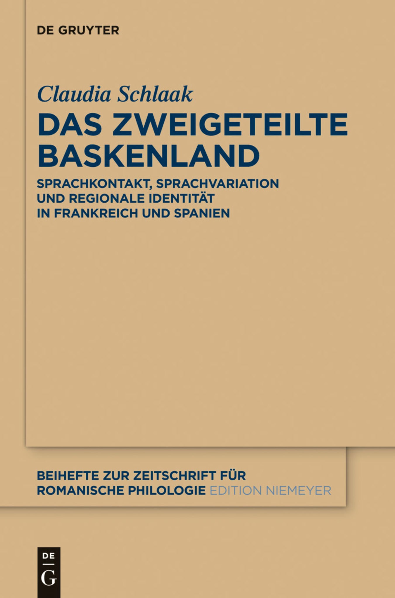 Cover image for Das zweigeteilte Baskenland ISBN 9783110372397