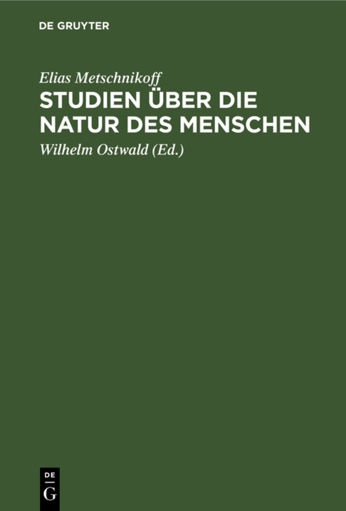 Studien über die Natur des Menschen