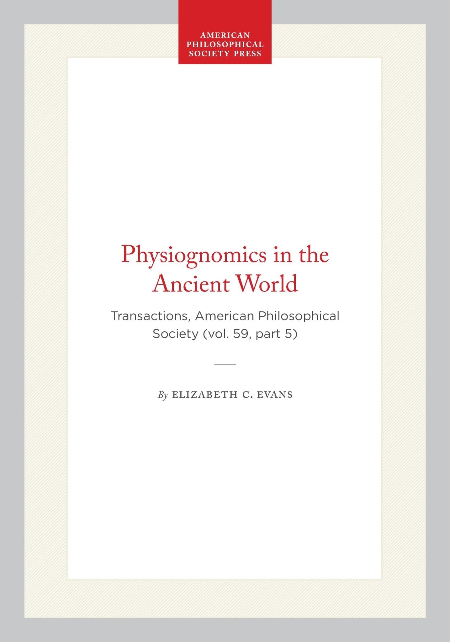 Physiognomics in the Ancient World