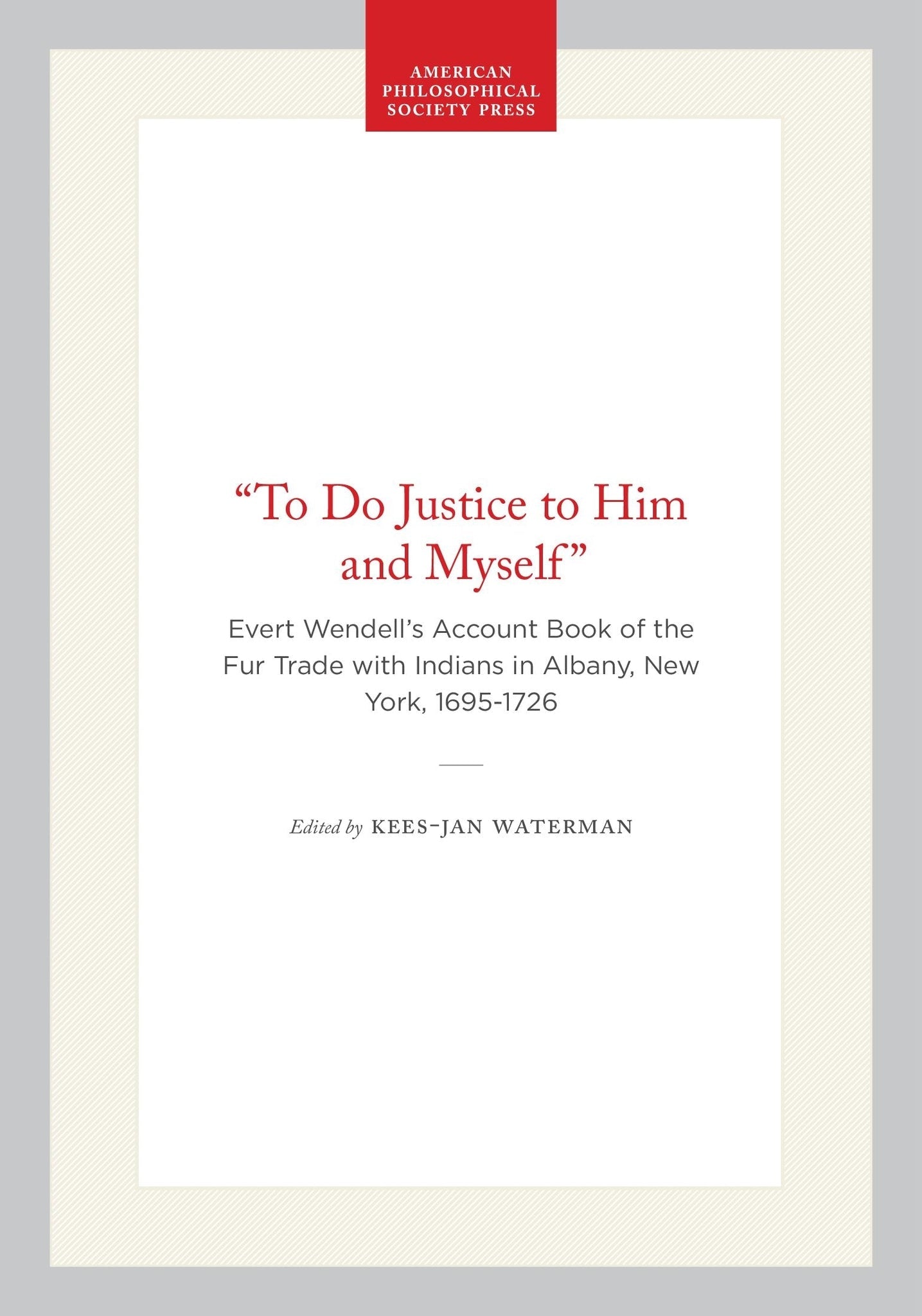 Cover image for “To Do Justice to Him and Myself” ISBN 9798893980011