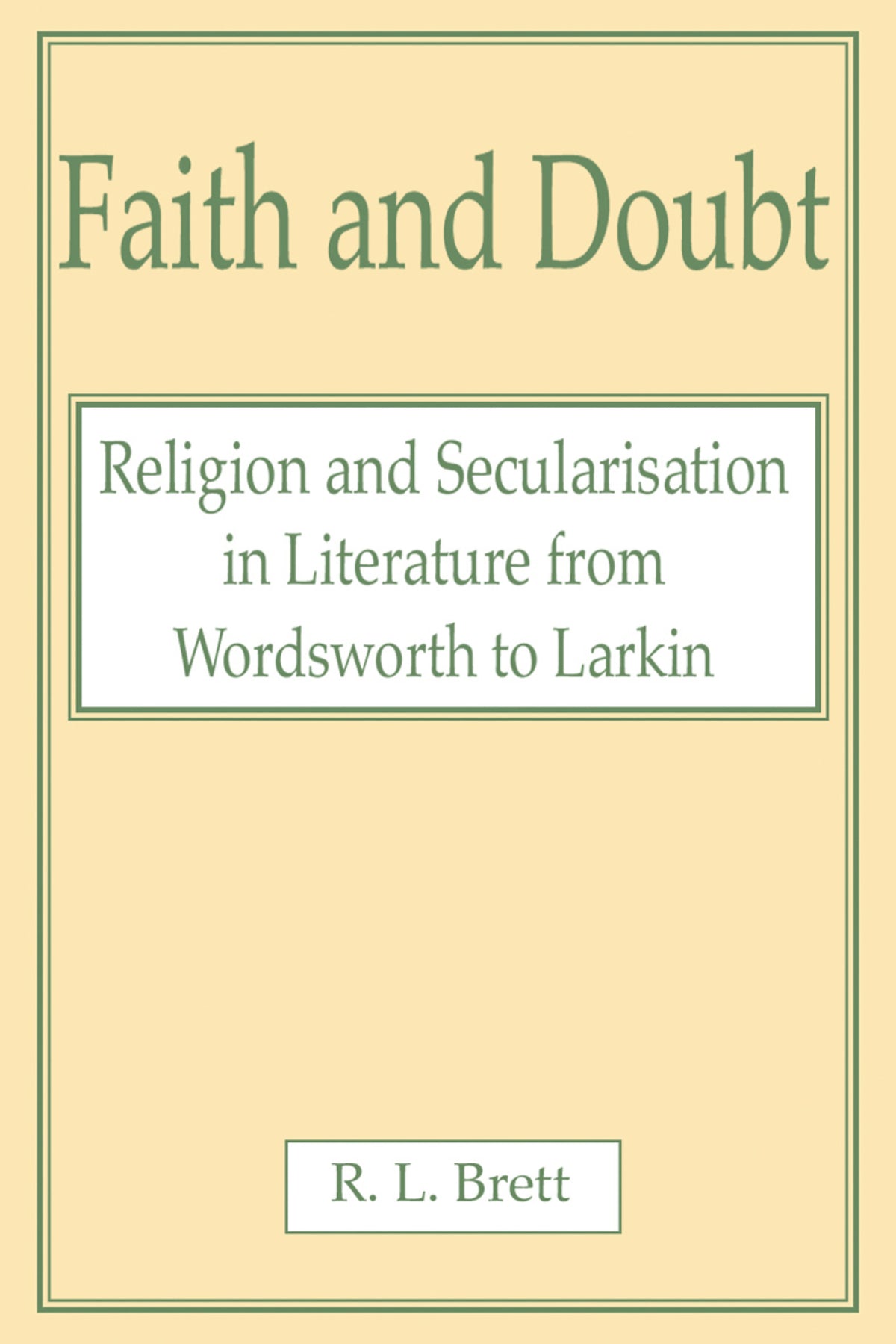 Cover image for Faith and Doubt ISBN 9780227679418