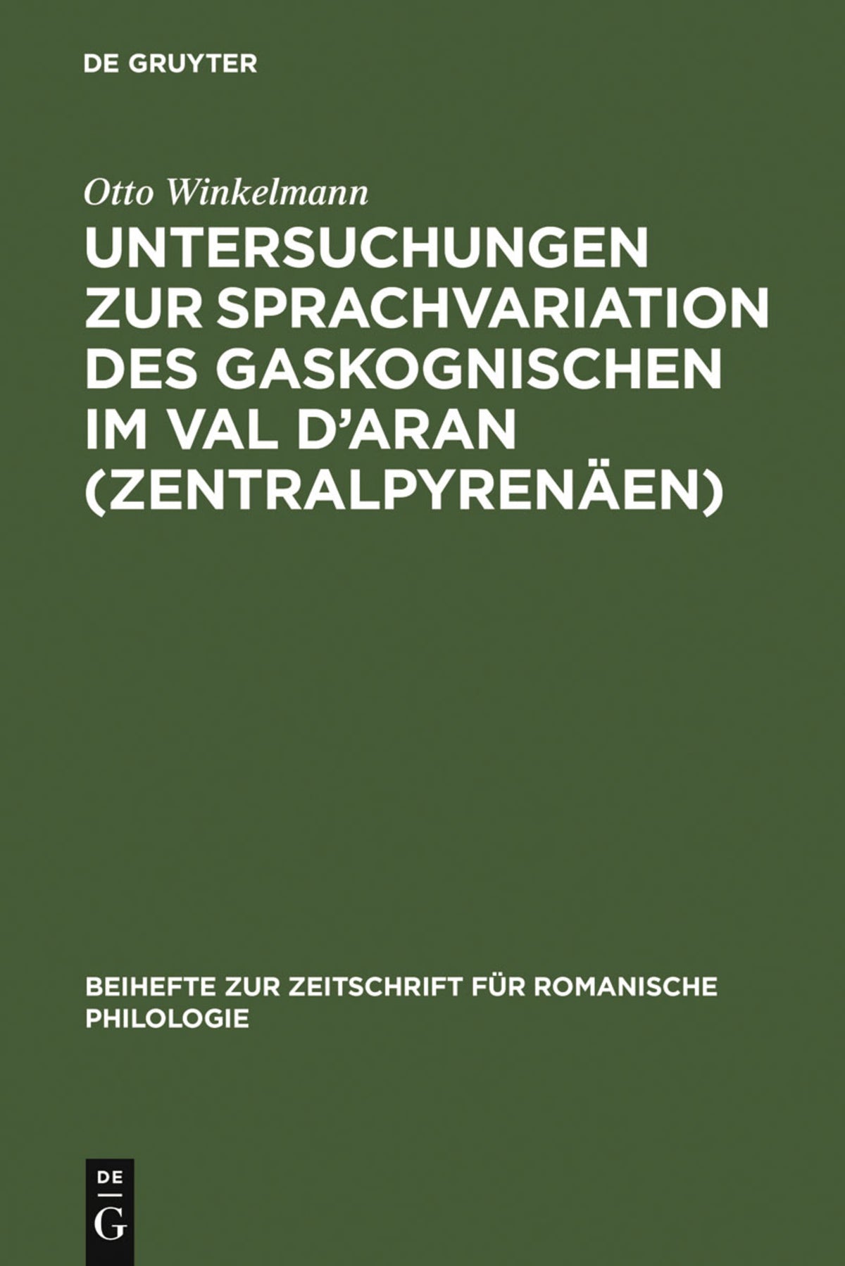 Cover image for Untersuchungen zur Sprachvariation des Gaskognischen im Val d'Aran (Zentralpyrenäen) ISBN 9783484522244