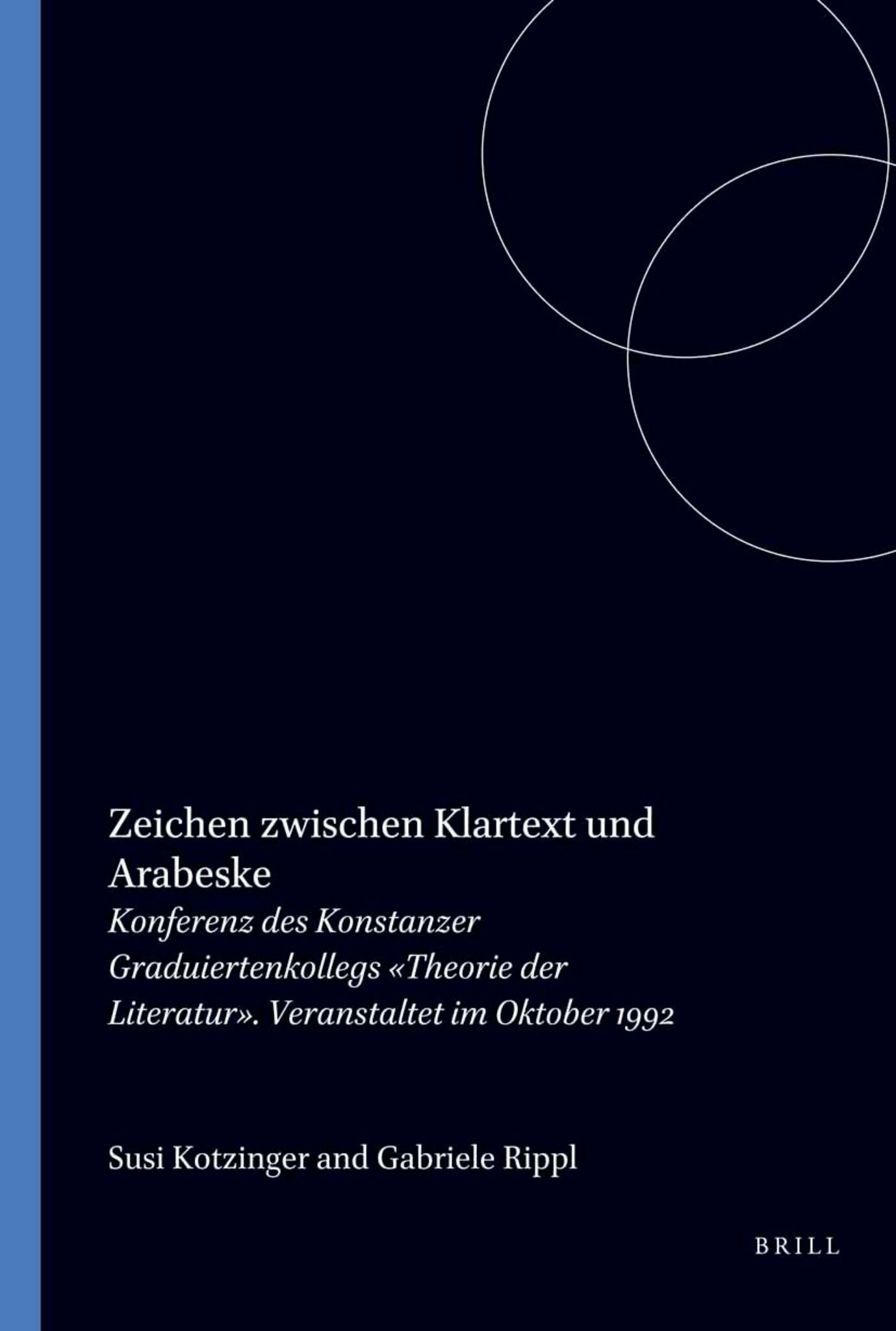 Zeichen zwischen Klartext und Arabeske