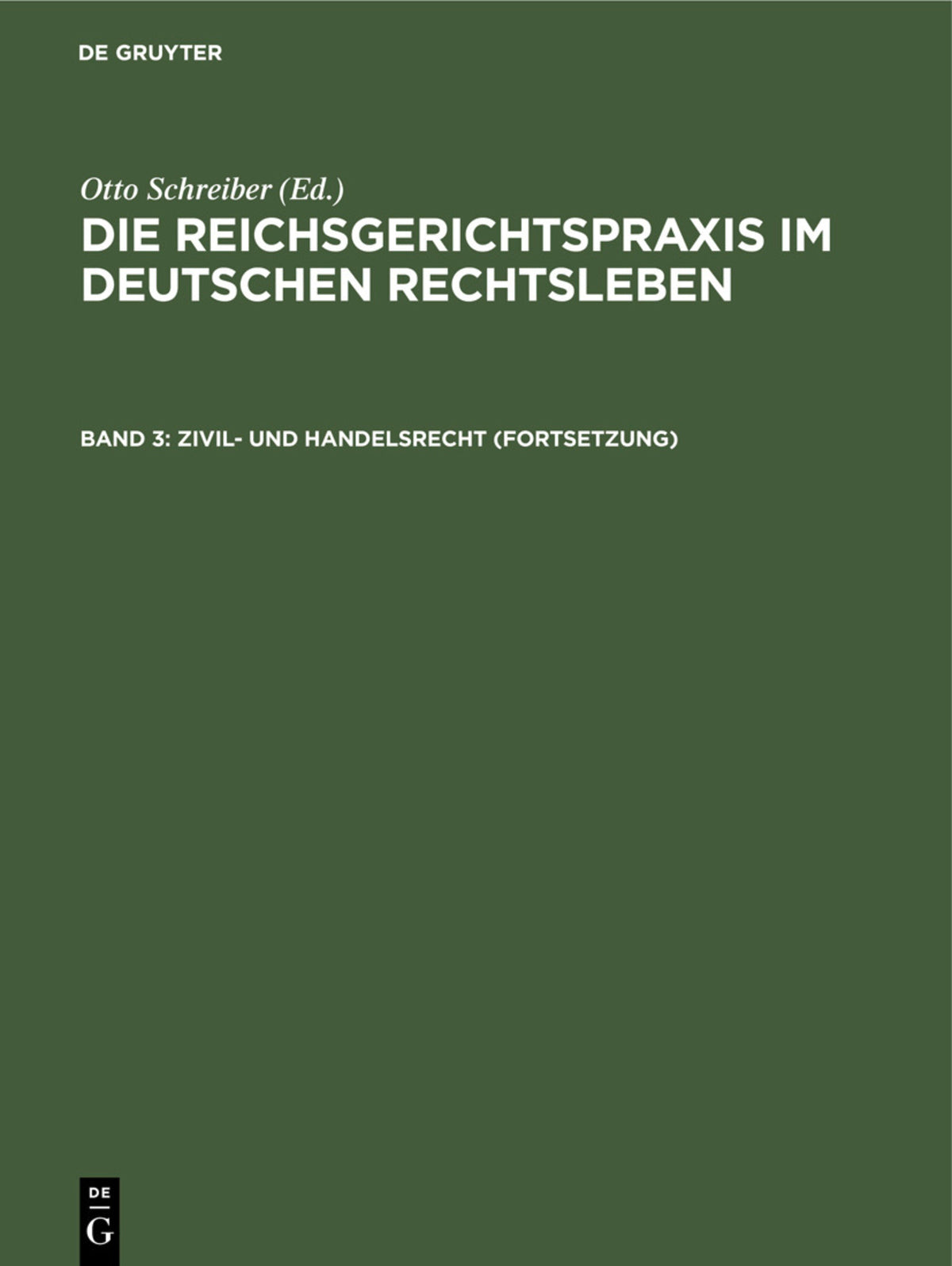 Zivil- und Handelsrecht (Fortsetzung)