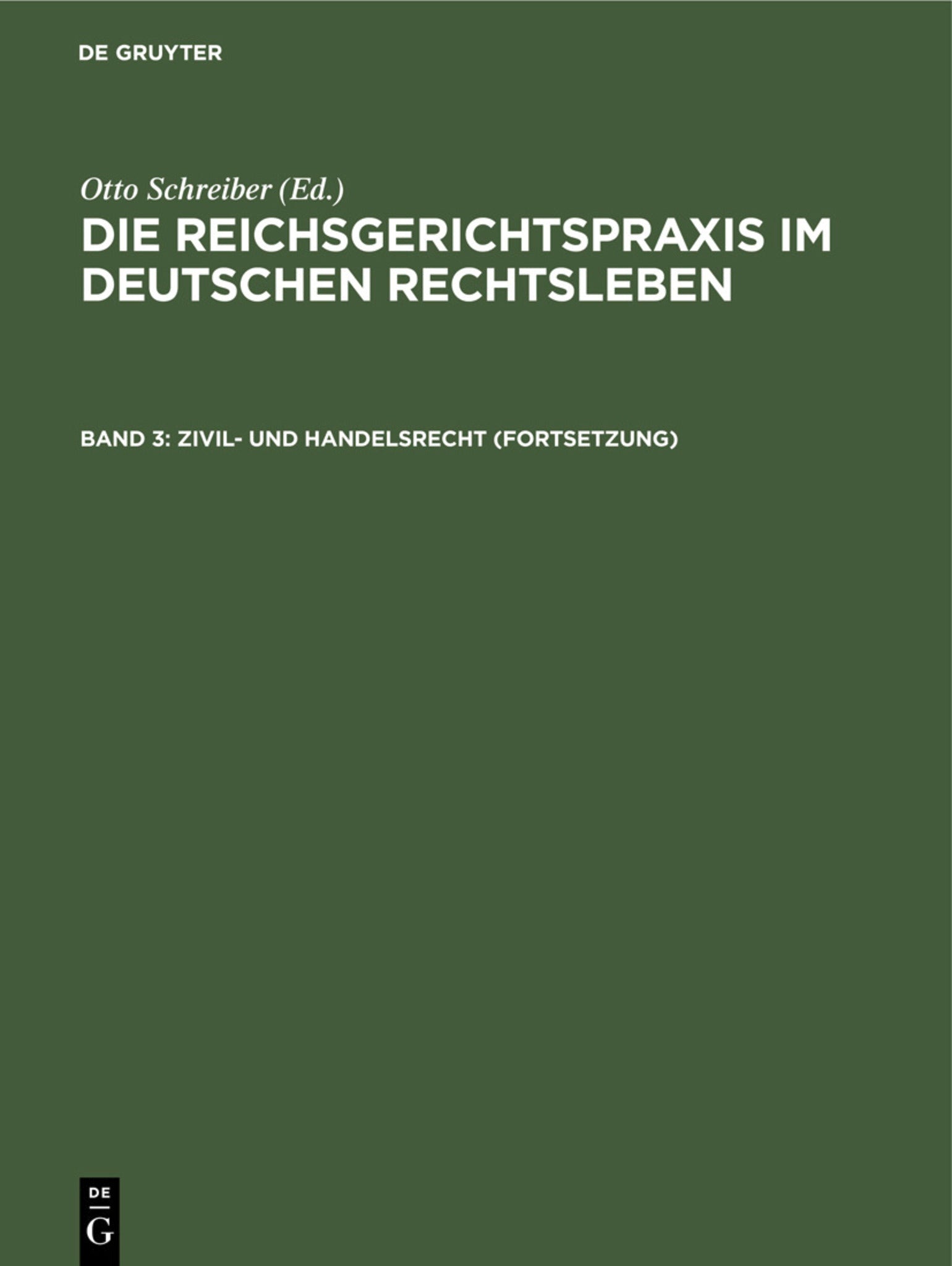 Zivil- und Handelsrecht (Fortsetzung)