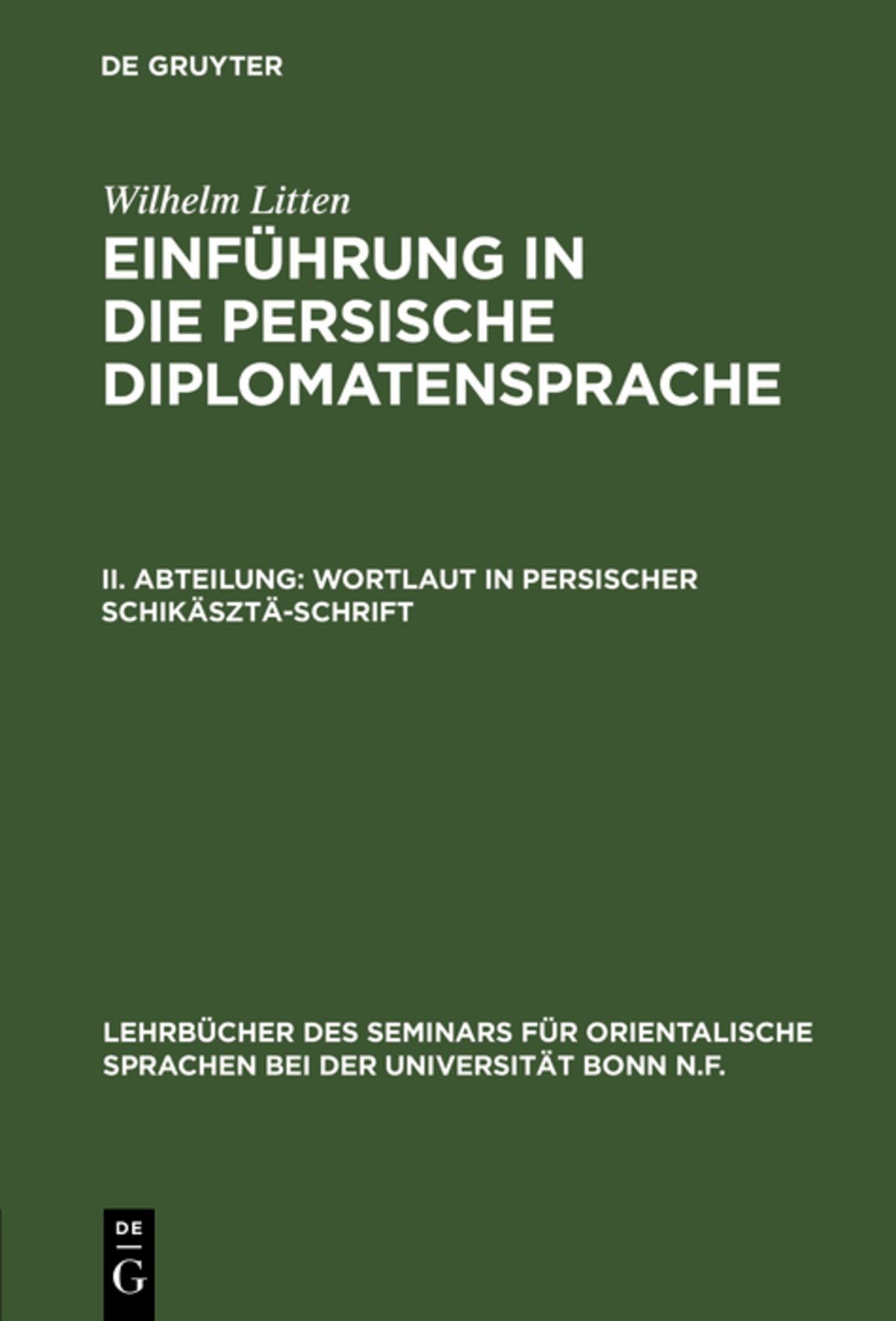 Wortlaut in persischer Schikäsztä-Schrift