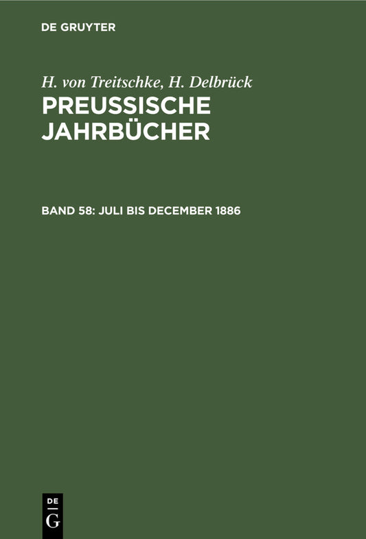 Juli bis December 1886