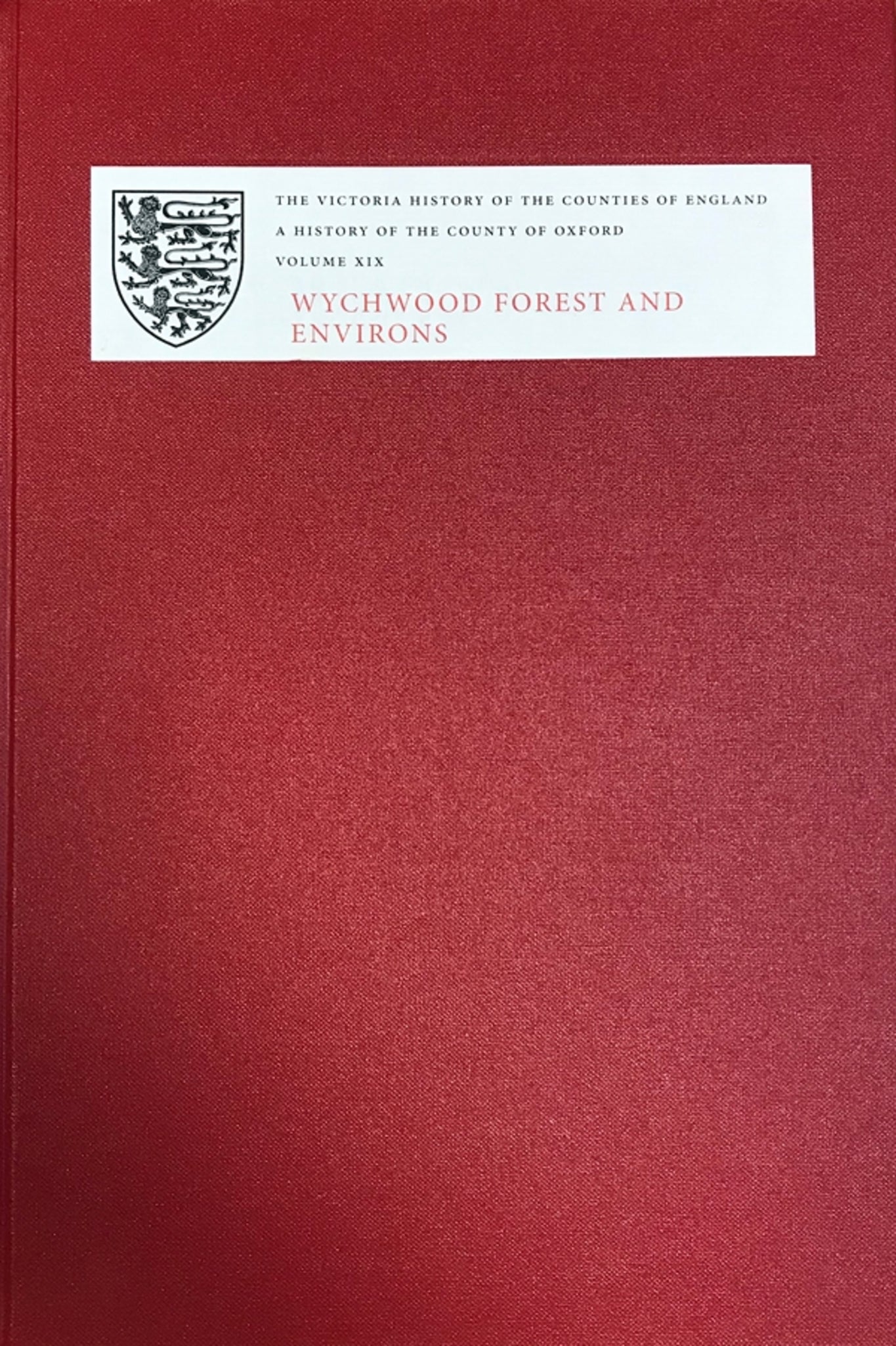 Cover image for A History of the County of Oxford ISBN 9781904356516