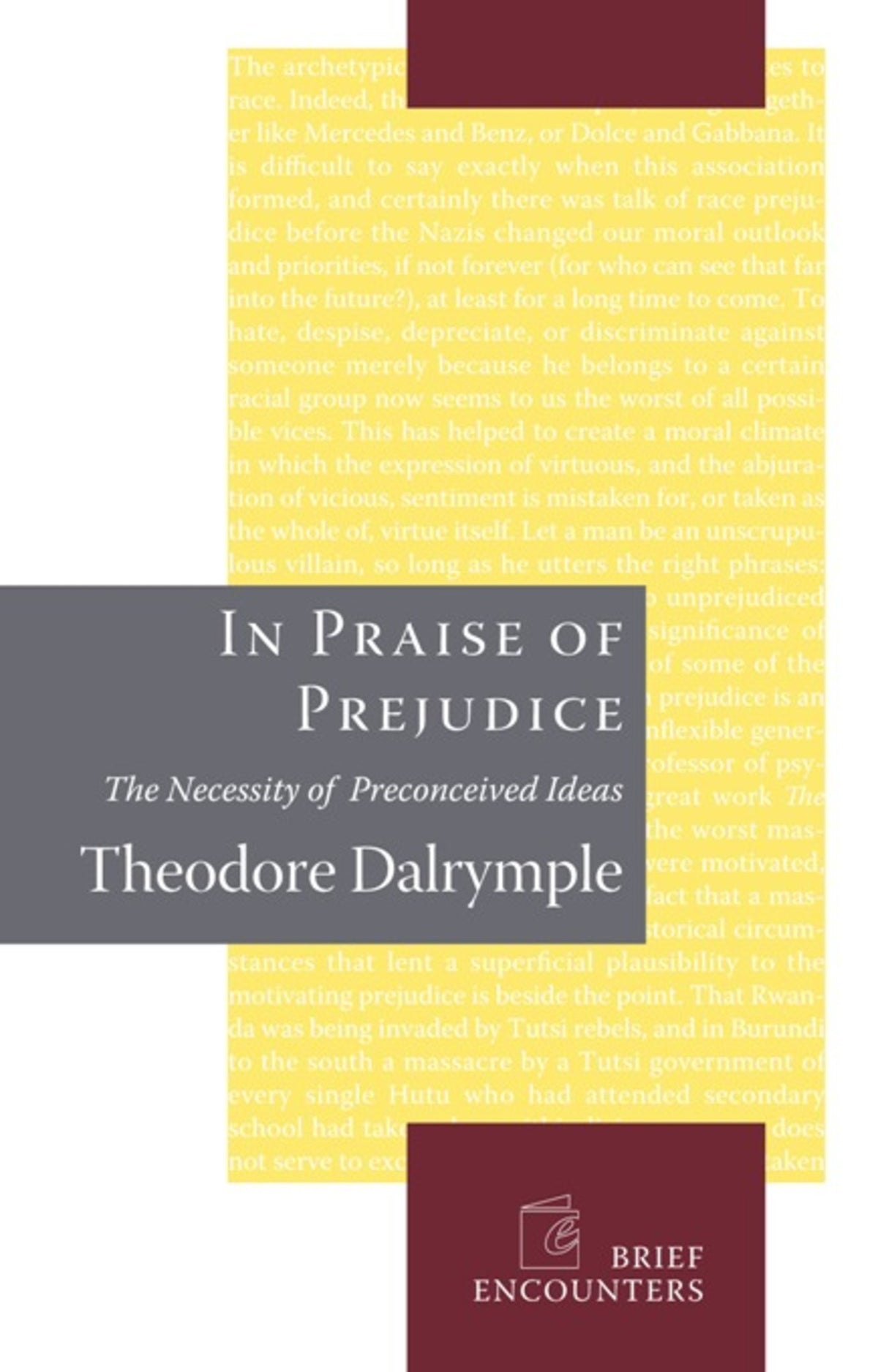 Cover image for In Praise of Prejudice ISBN 9781594032028