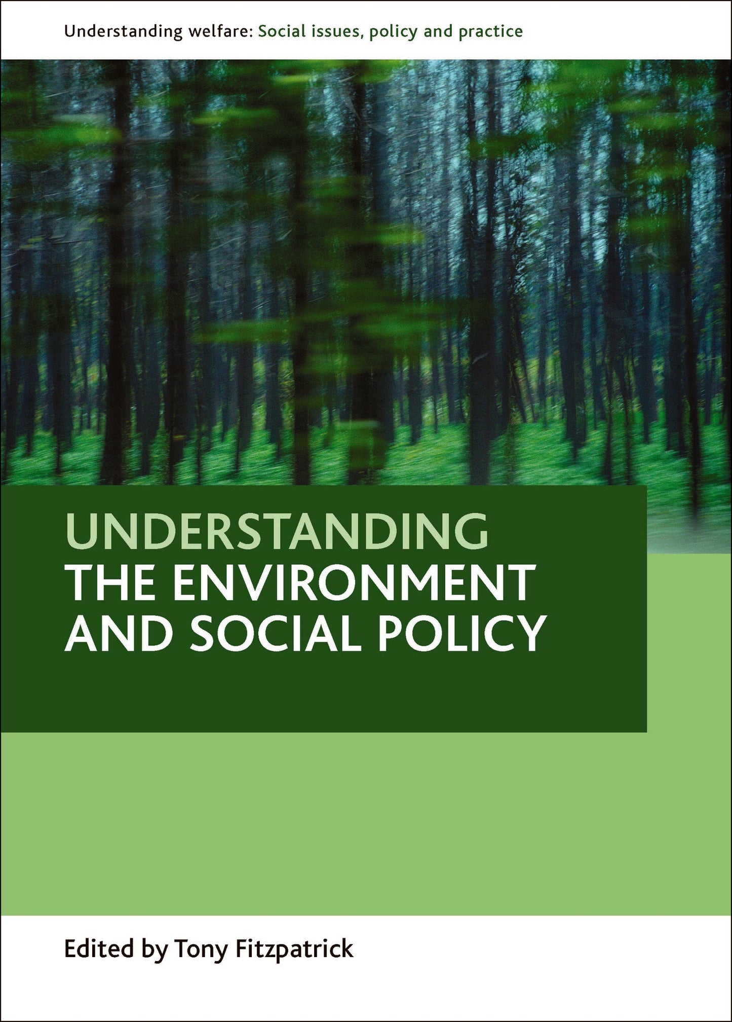 Cover image for Understanding the environment and social policy ISBN 9781847423795