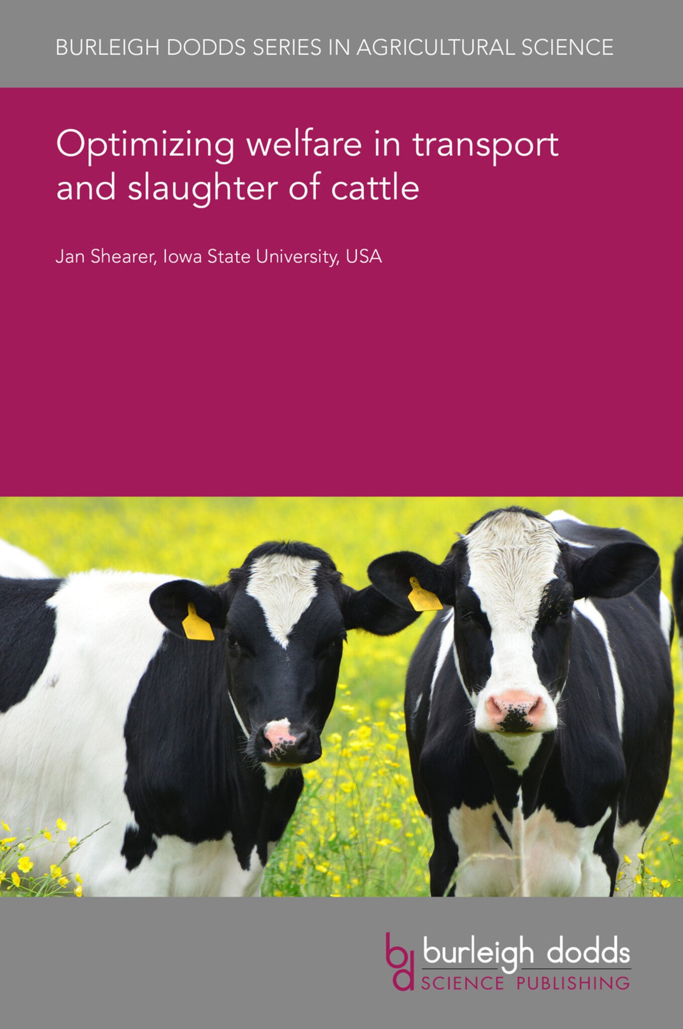 Cover image for Optimizing welfare in transport and slaughter of cattle ISBN 9781786769510