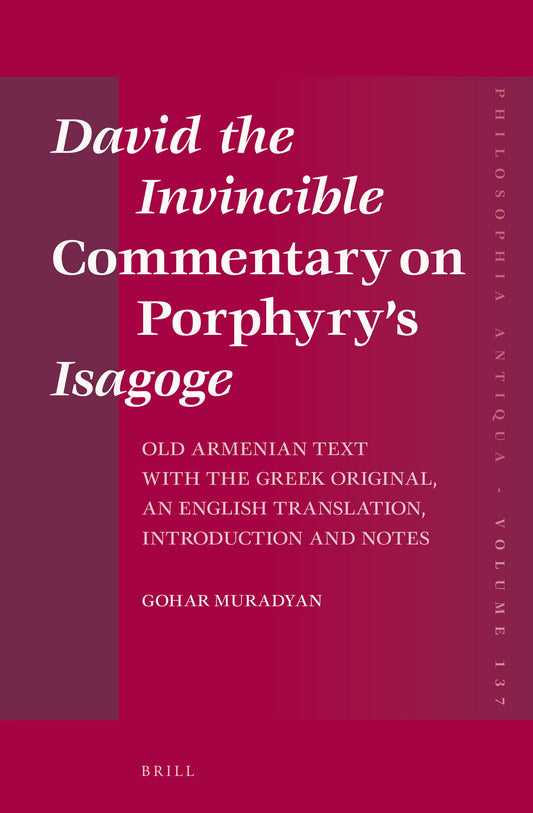 David the Invincible Commentary on Porphyry’s Isagoge