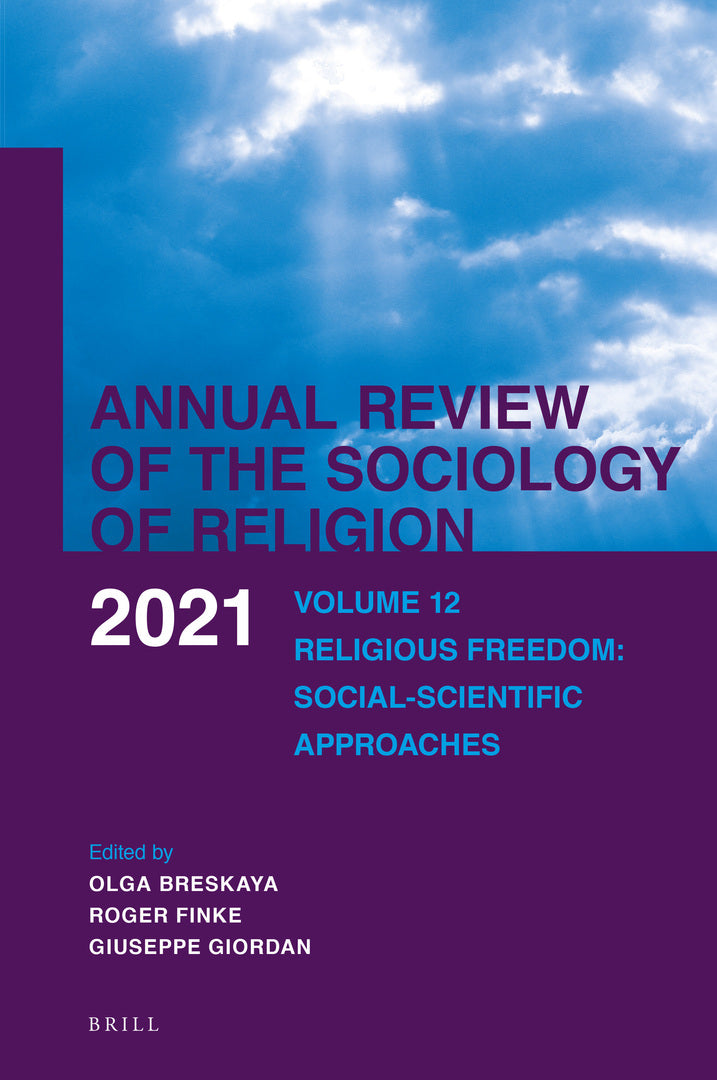 Cover image for Annual Review of the Sociology of Religion. Volume 12 (2021) ISBN 9789004468030