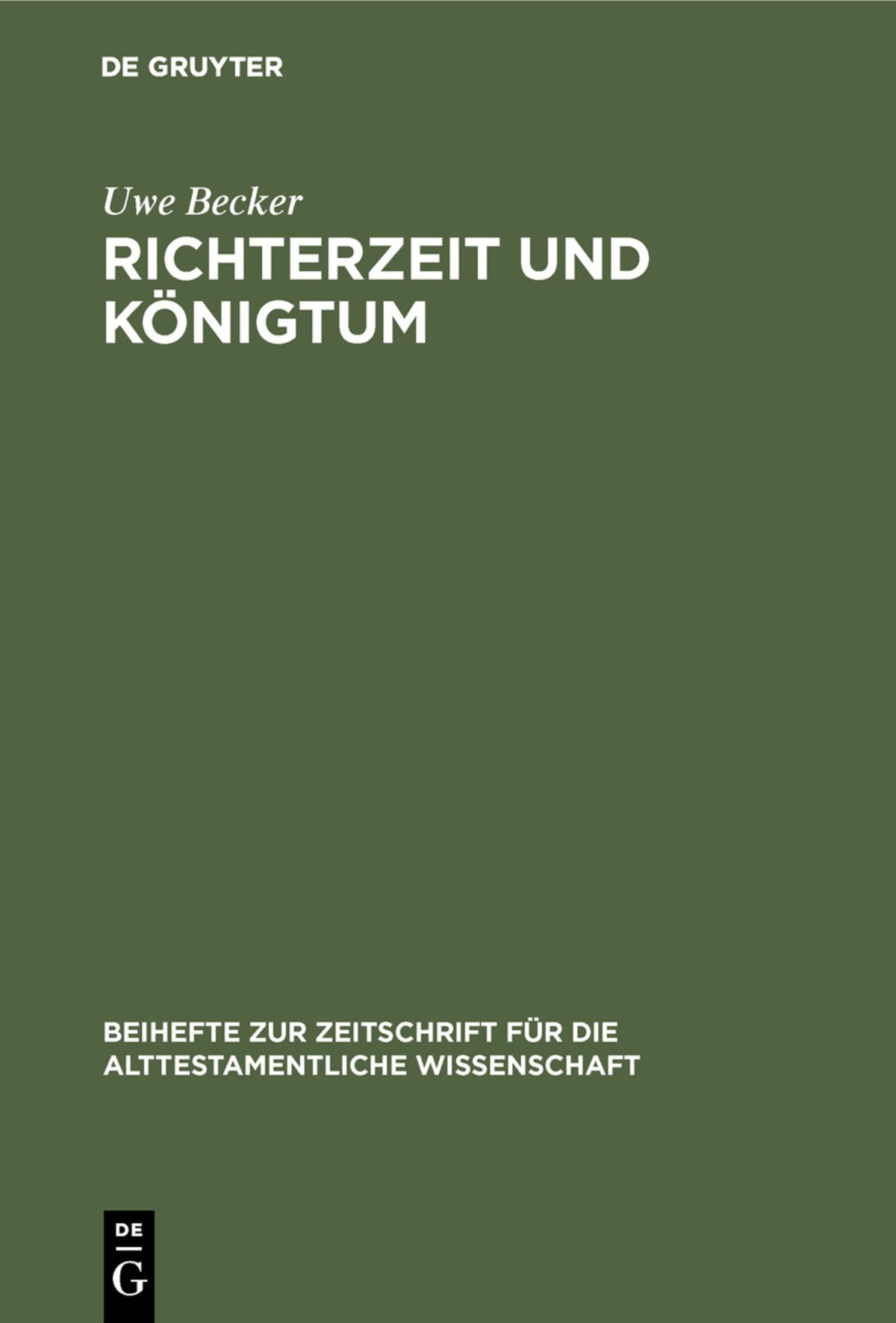 Cover image for Richterzeit und Königtum ISBN 9783110124408
