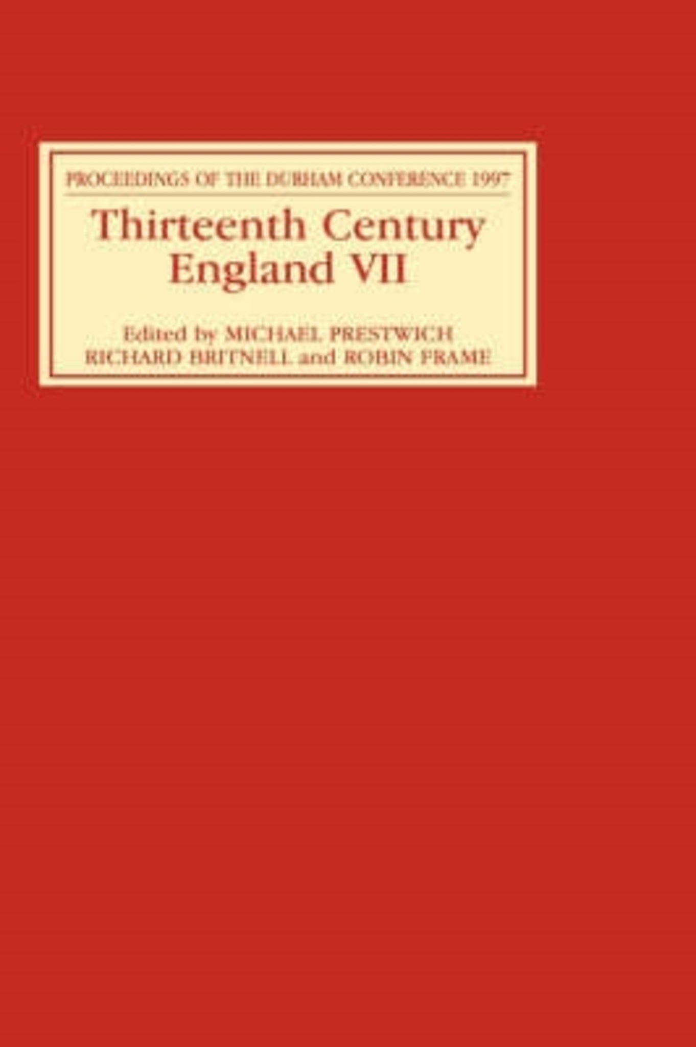 Cover image for Thirteenth Century England VII ISBN 9780851157191