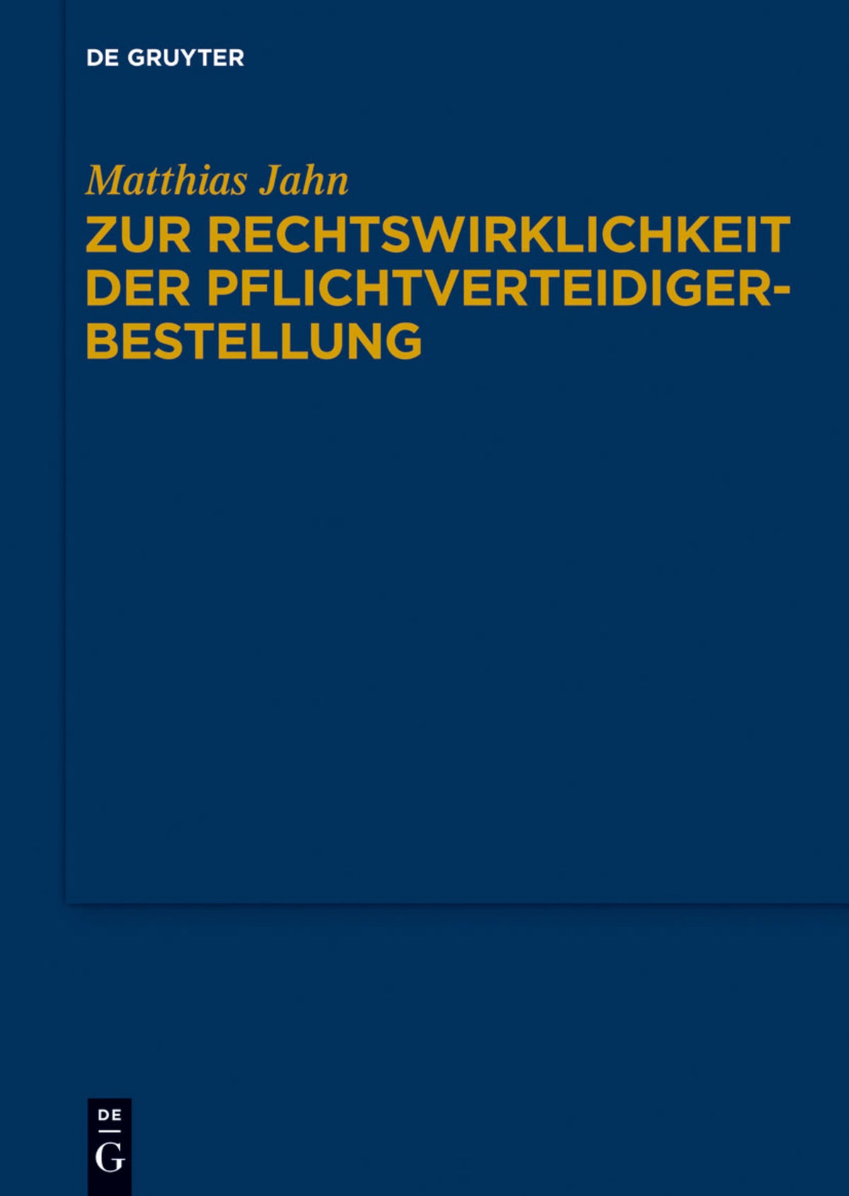 Zur Rechtswirklichkeit der Pflichtverteidigerbestellung