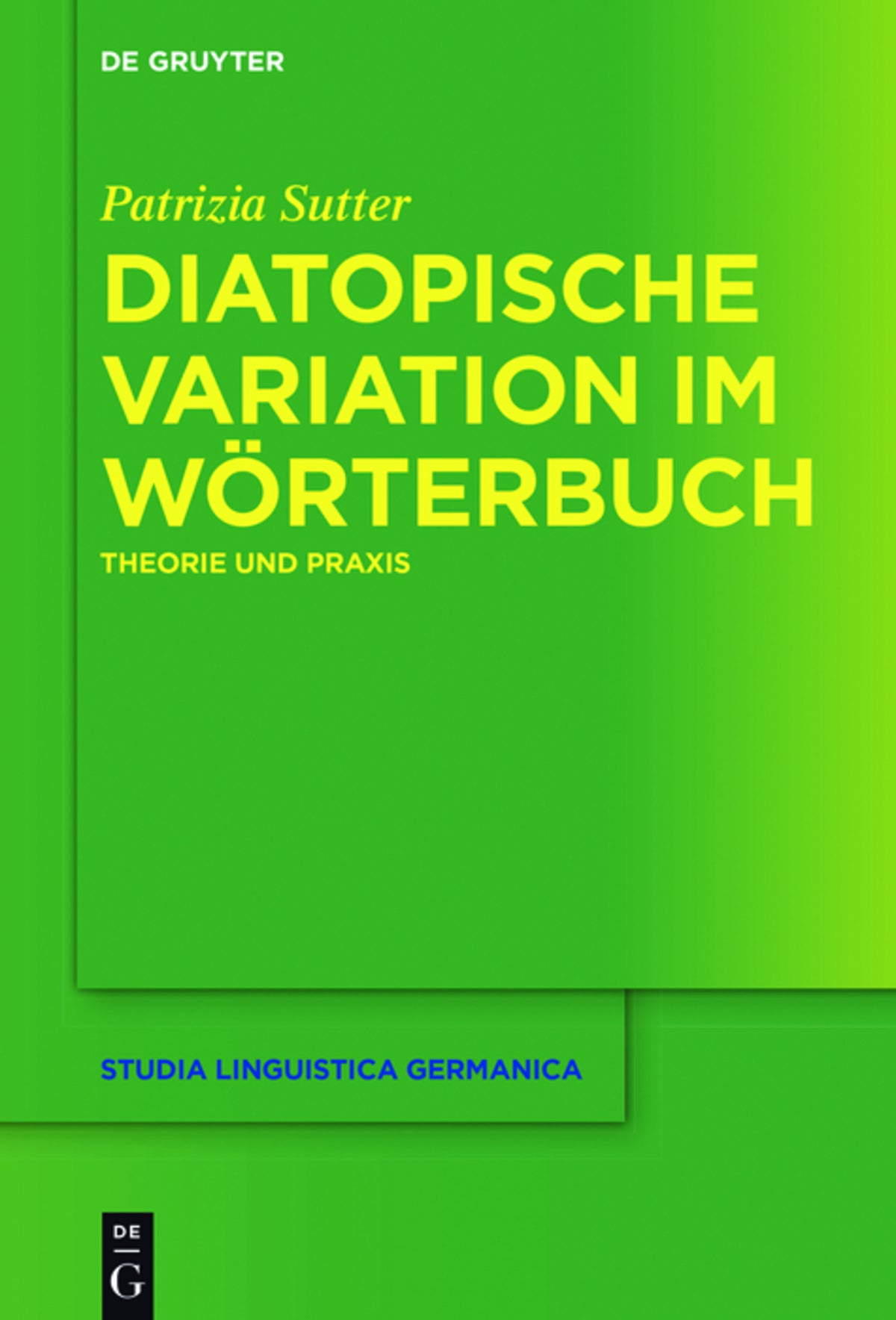 Cover image for Diatopische Variation im Wörterbuch ISBN 9783110479973