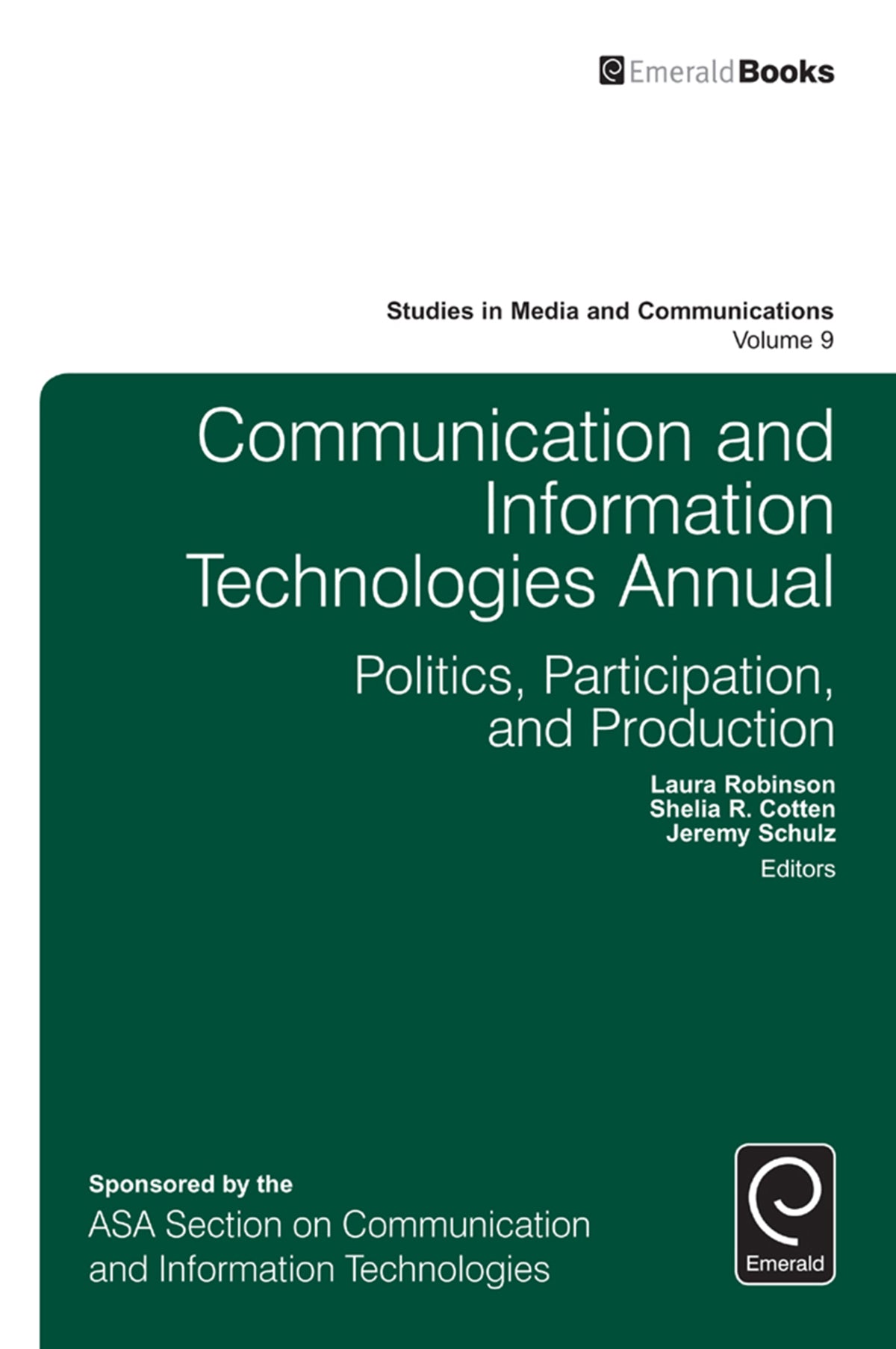 Cover image for Communication and Information Technologies Annual ISBN 9781784414542