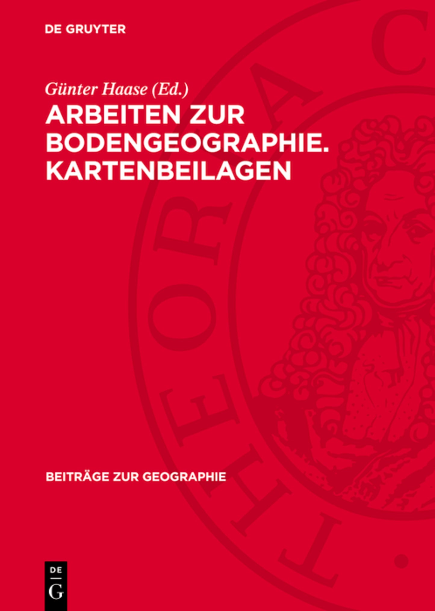 Arbeiten zur Bodengeographie. Kartenbeilagen