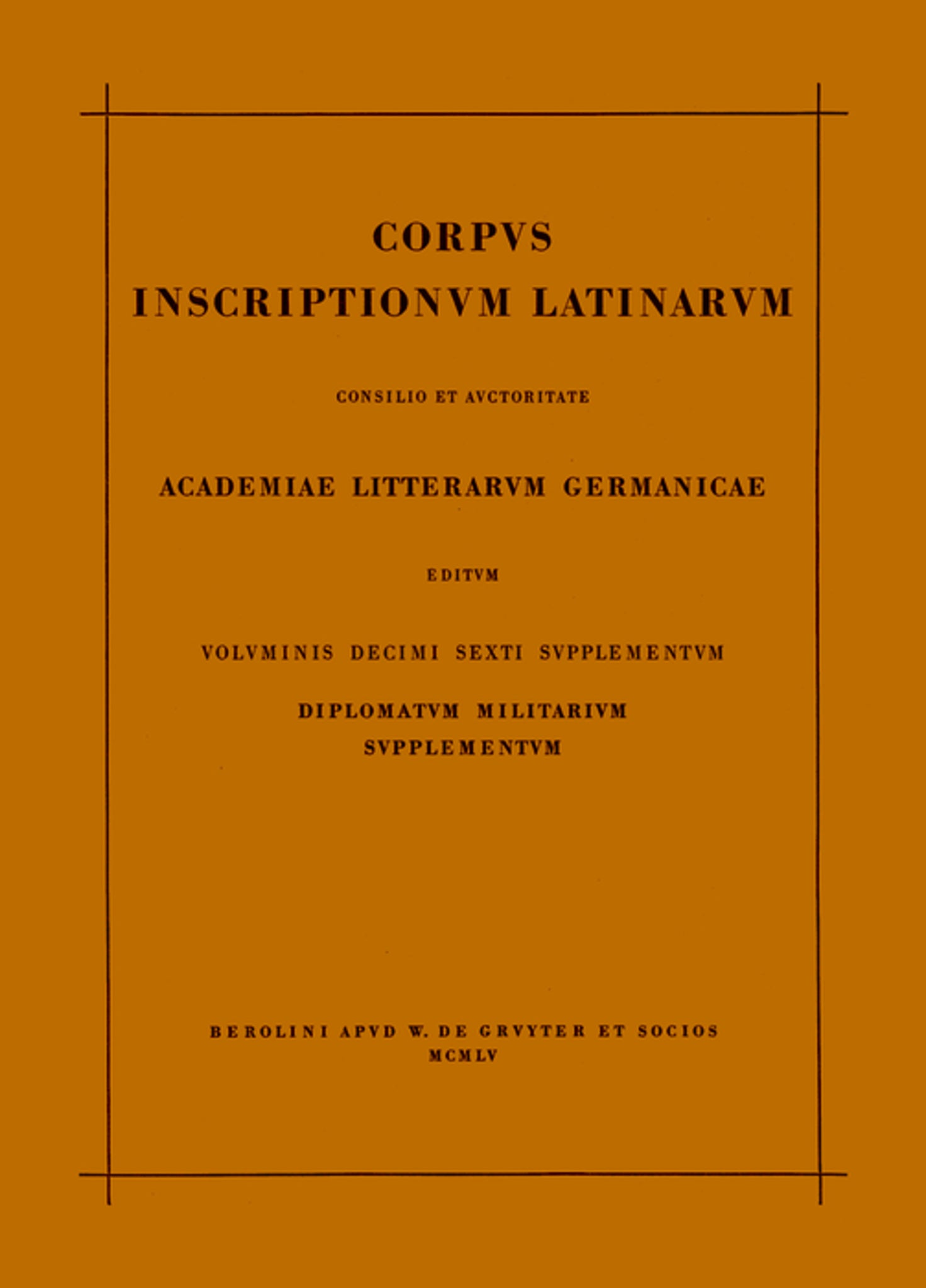 CORP INSCR LAT VOL 16 SUPPL ND