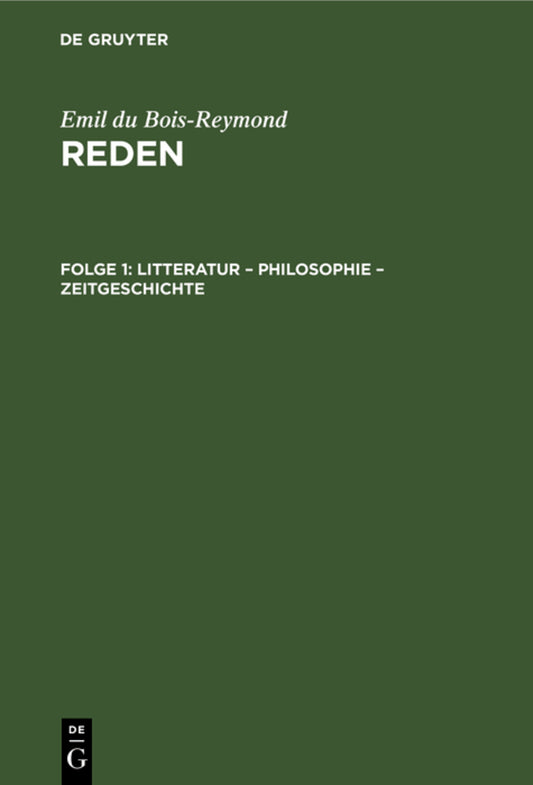 Litteratur – Philosophie – Zeitgeschichte