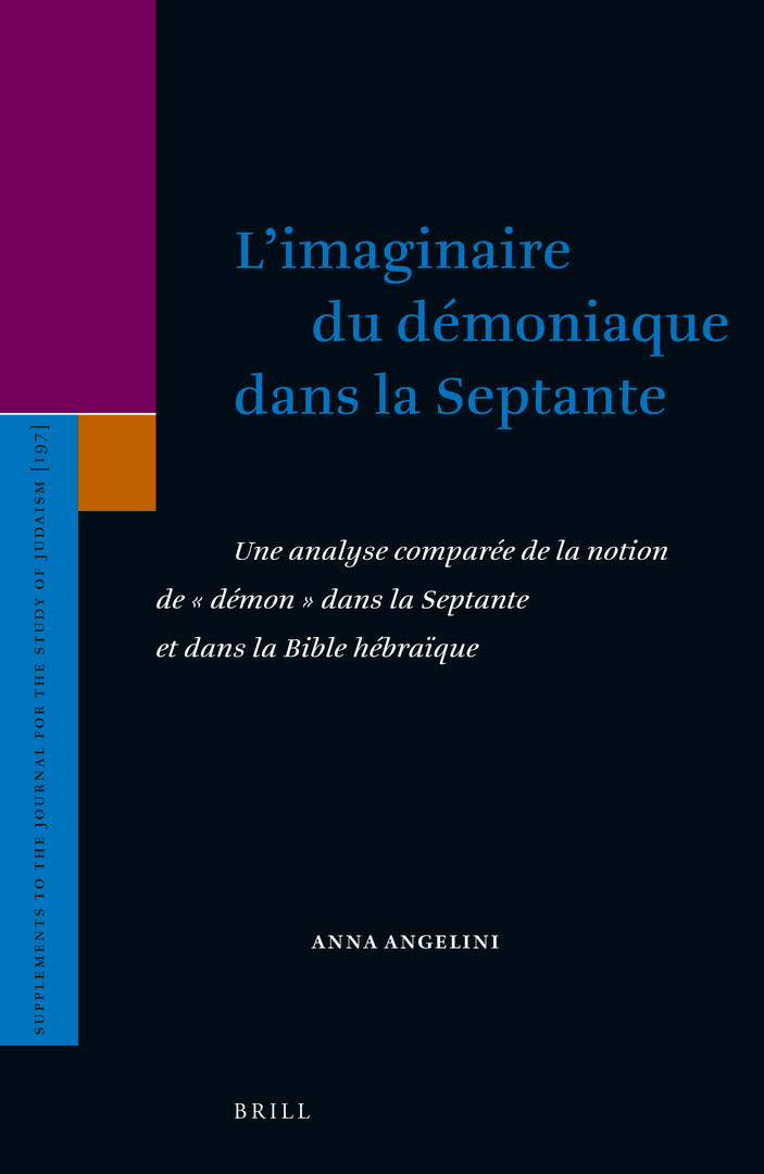 Cover image for L’imaginaire du démoniaque dans la Septante ISBN 9789004468467
