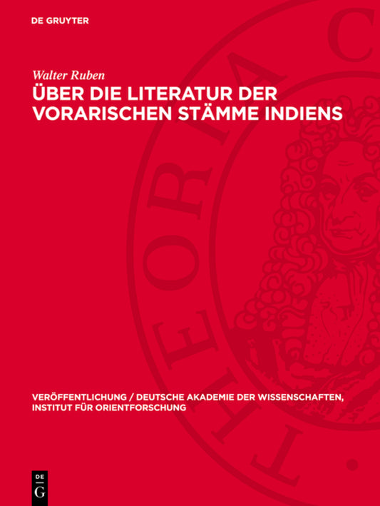 Über die Literatur der vorarischen Stämme Indiens