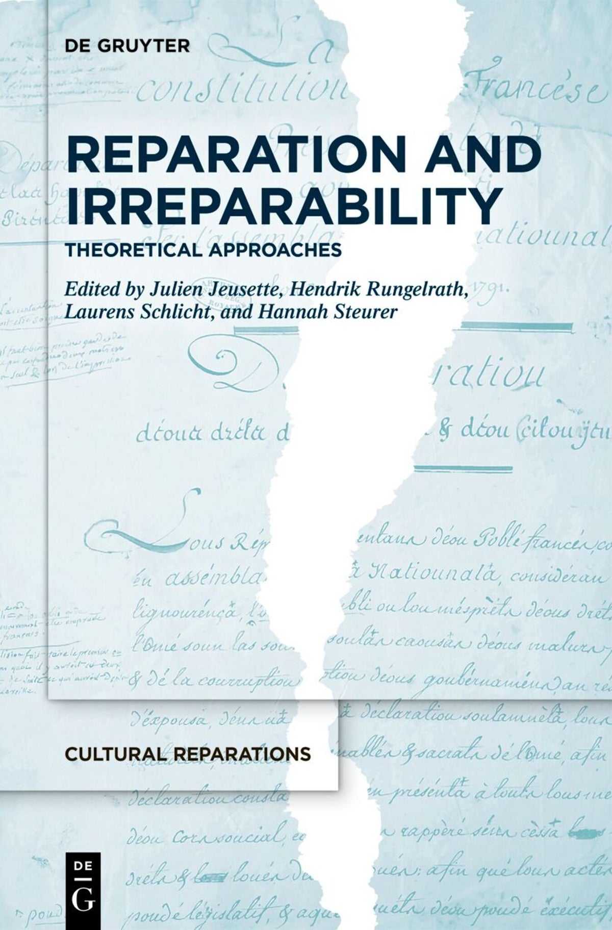 Cover image for Reparation and Irreparability ISBN 9783112234259