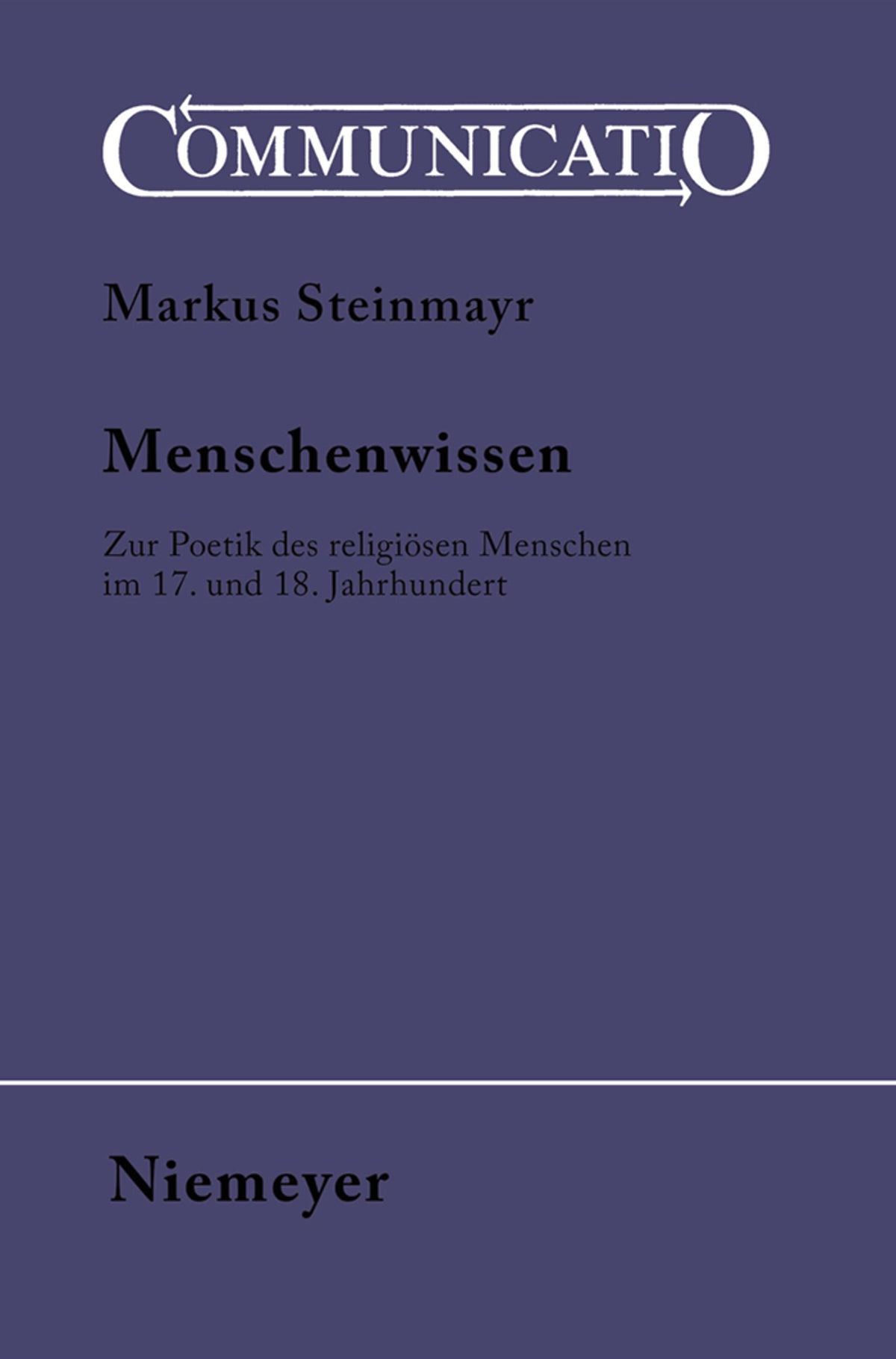 Cover image for Menschenwissen ISBN 9783484630352