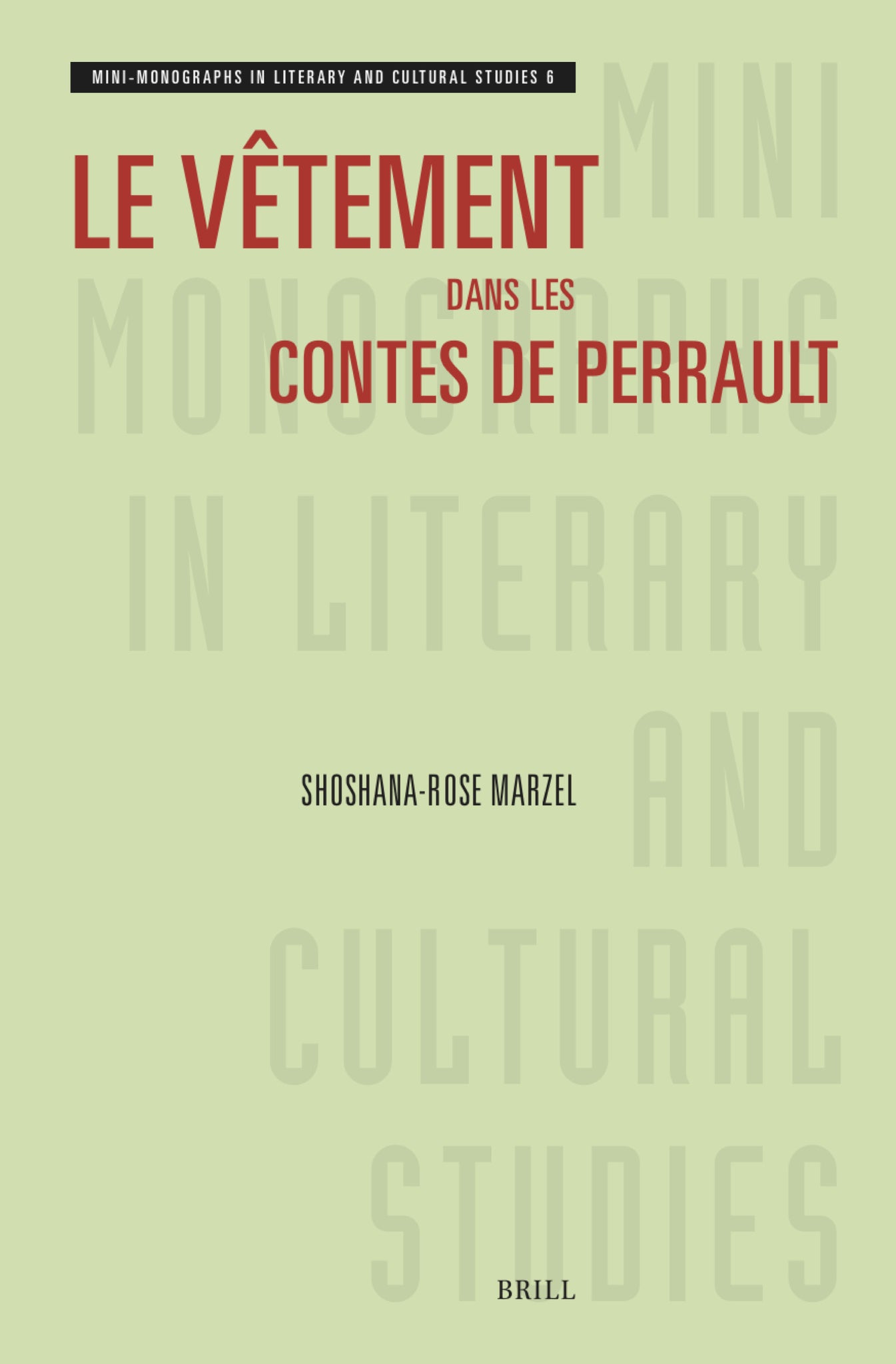 Cover image for Le vêtement dans les contes de Perrault ISBN 9789004688179