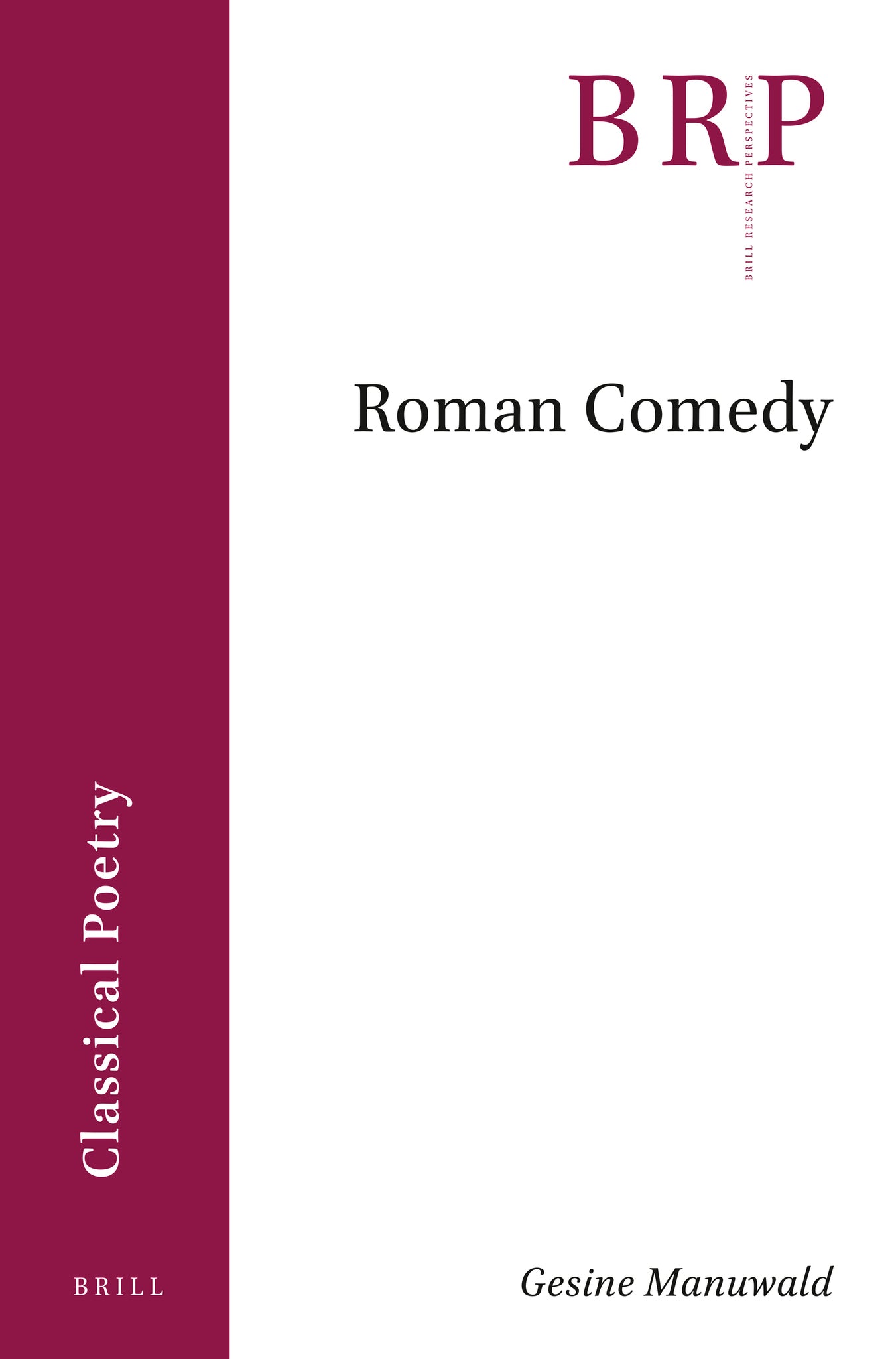 Cover image for Roman Comedy ISBN 9789004435117