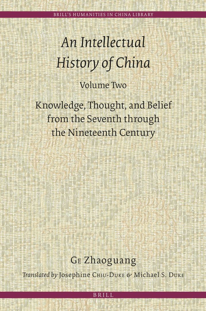 Cover image for An Intellectual History of China, Volume Two ISBN 9789004367890