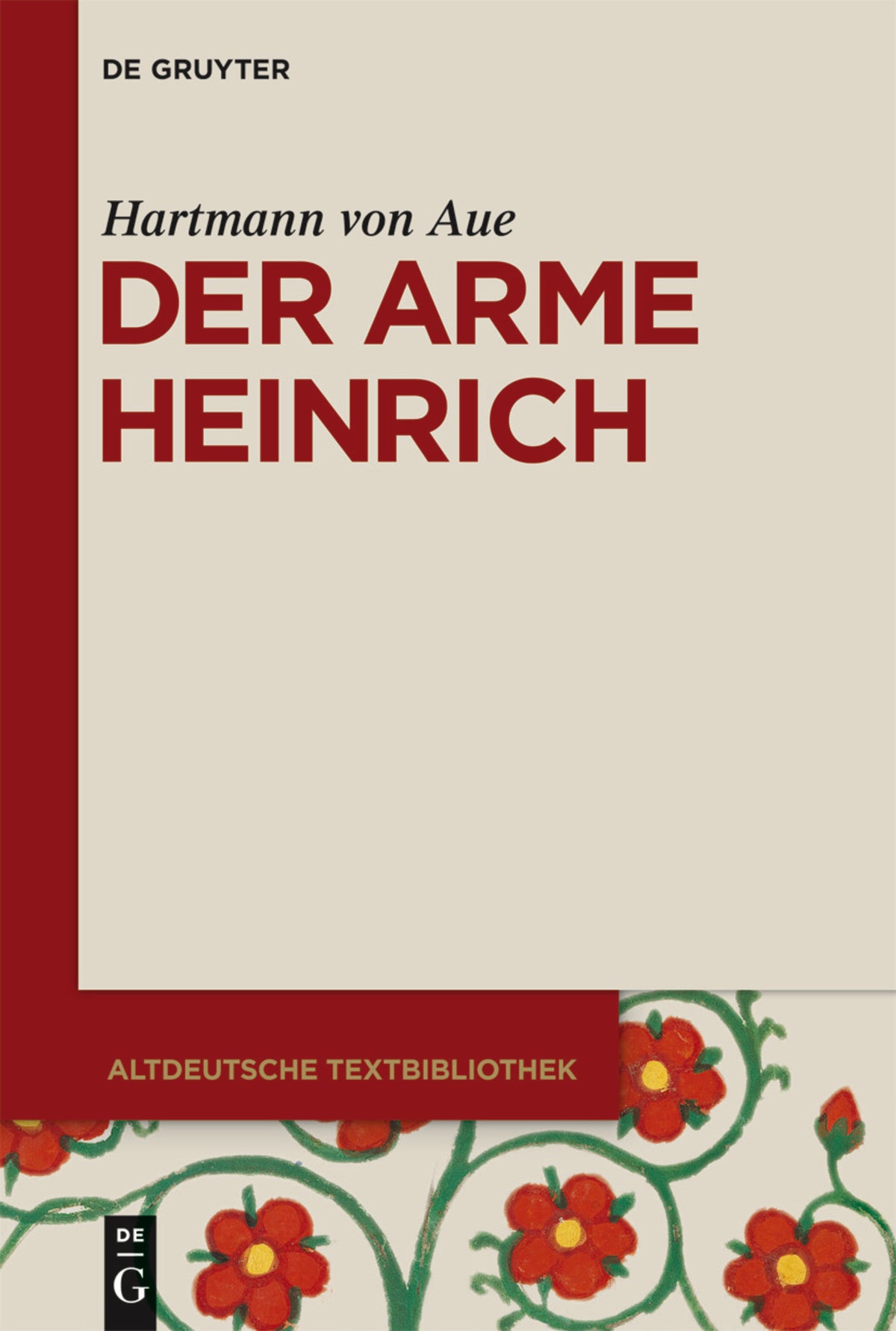 Cover image for Der arme Heinrich ISBN 9783110254266