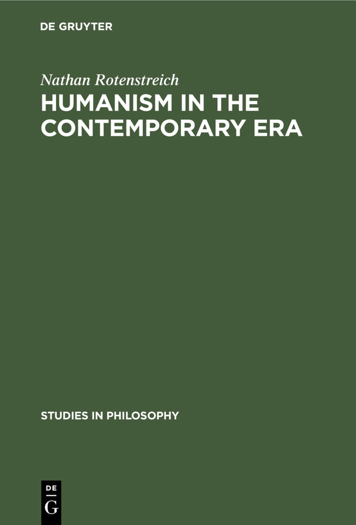 Cover image for Humanism in the contemporary era ISBN 9783112309193