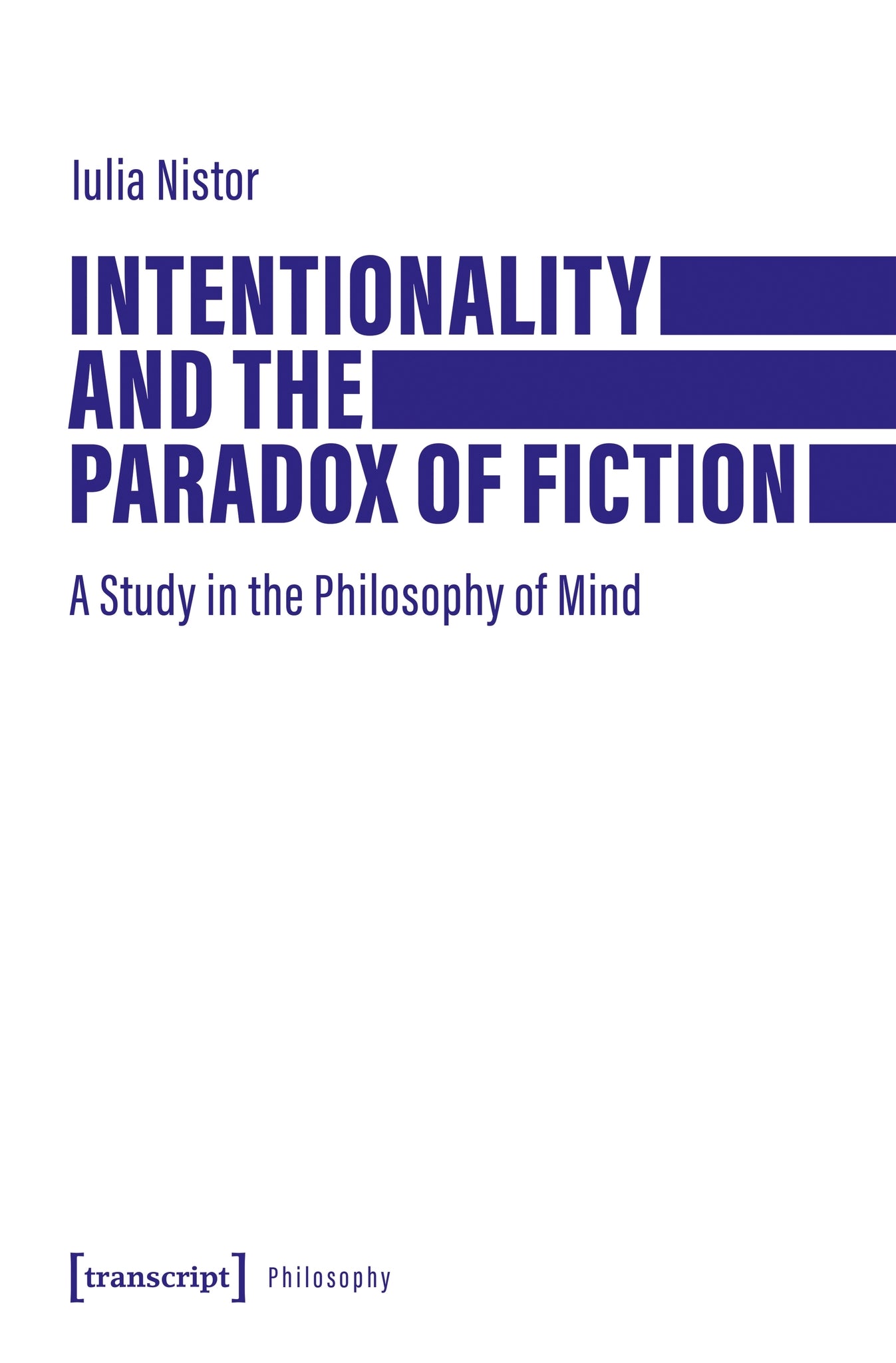 Cover image for Intentionality and the Paradox of Fiction ISBN 9783837682380