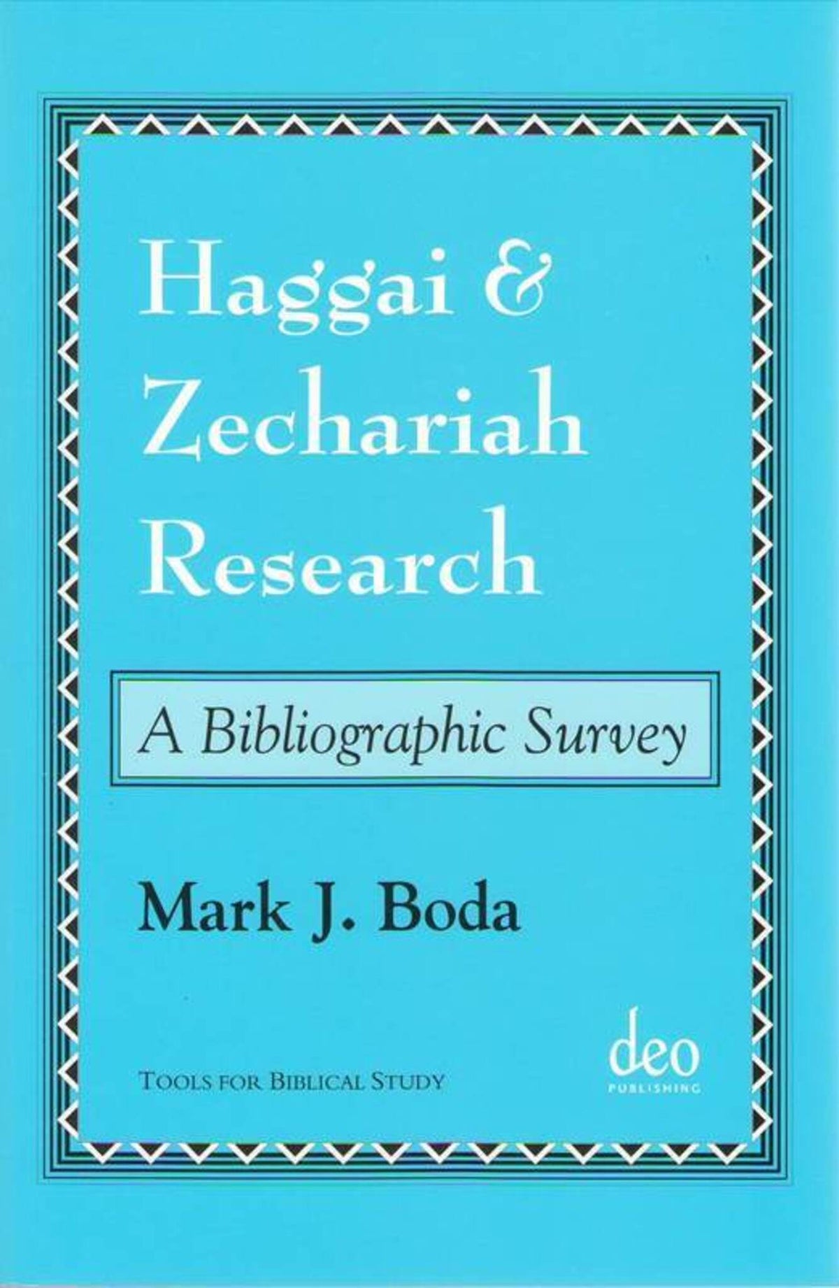 Cover image for Haggai and Zechariah Research ISBN 9789058540232