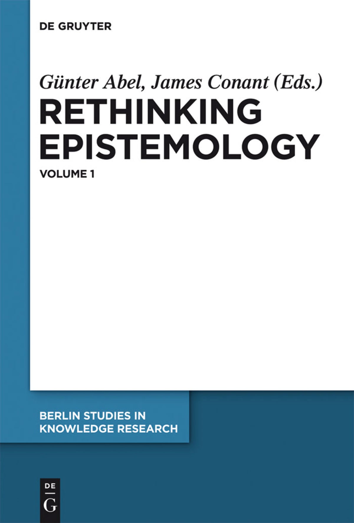 Cover image for Rethinking Epistemology ISBN 9783110253566