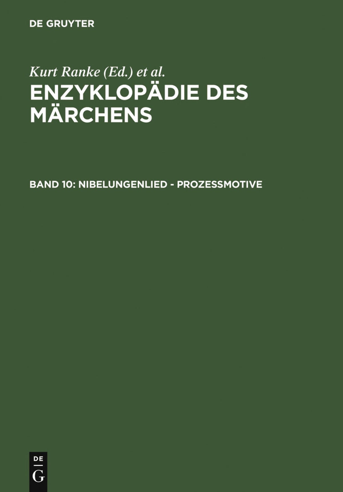 Cover image for Nibelungenlied - Prozeßmotive ISBN 9783110168419