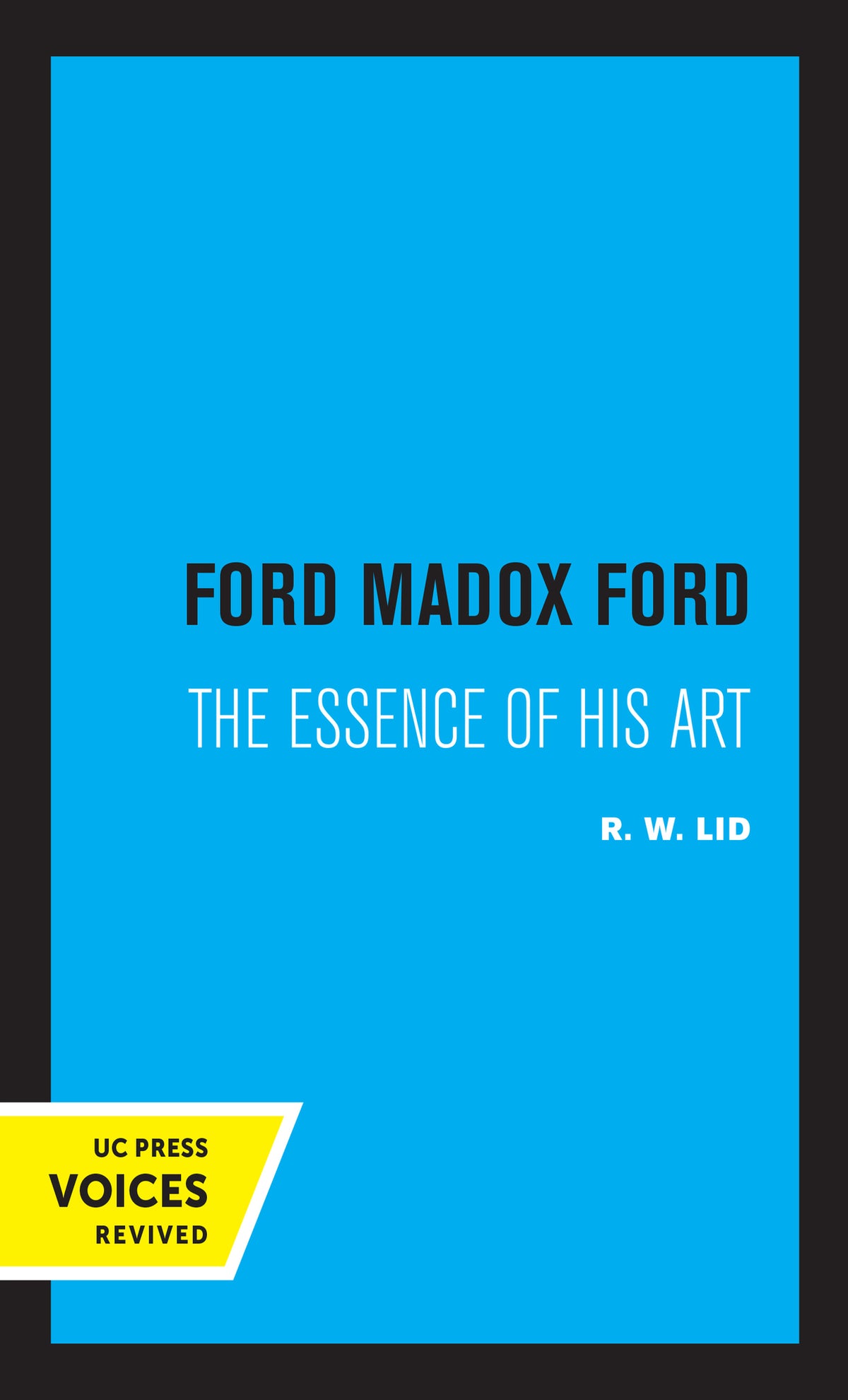 Cover image for Ford Madox Ford ISBN 9780520331969