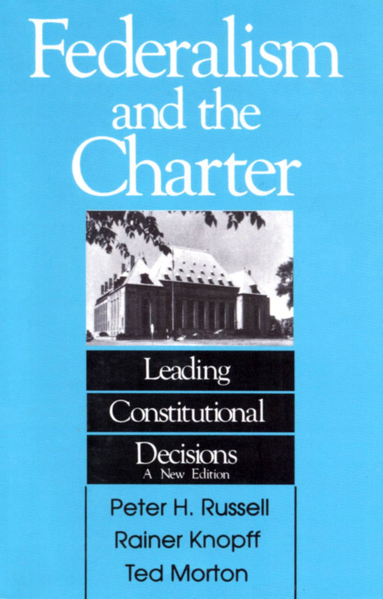 Cover image for Federalism and the Charter ISBN 9780886290870