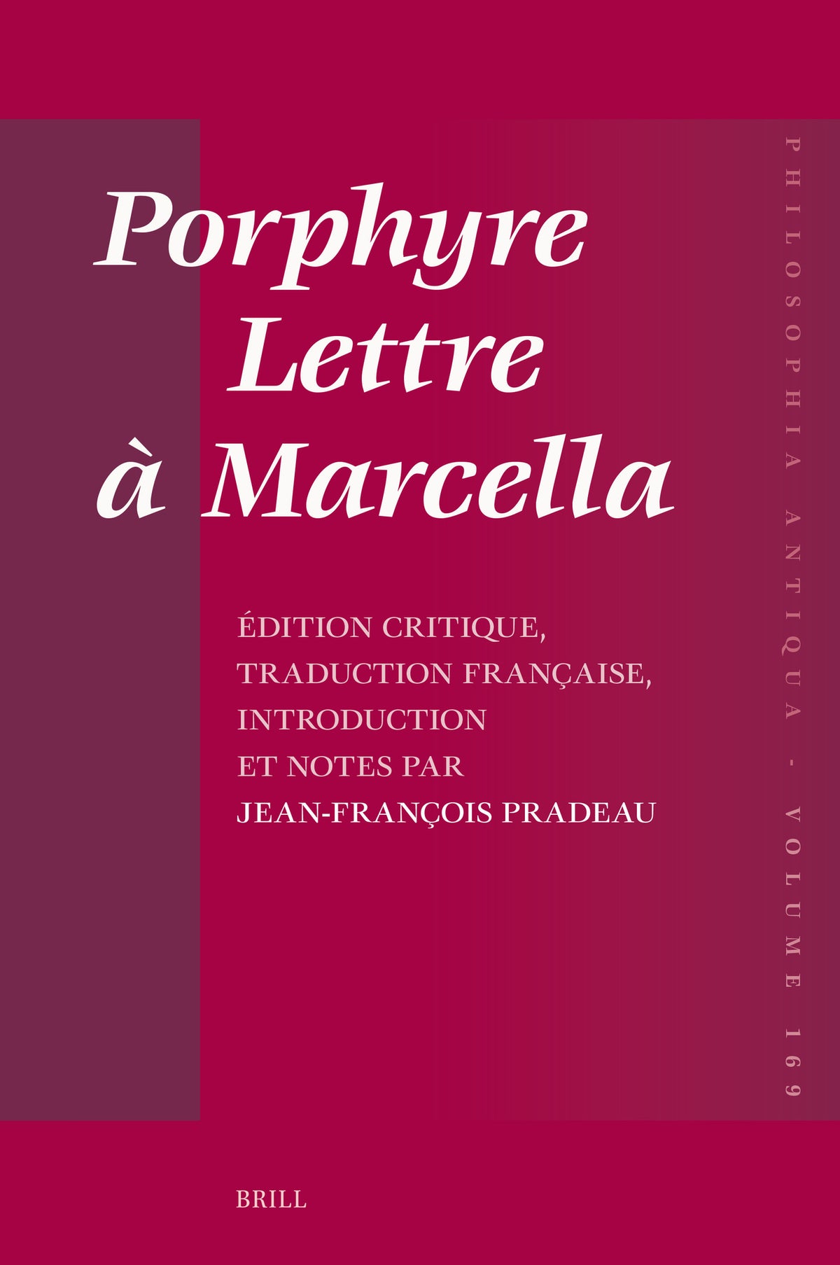 Cover image for Porphyre – Lettre à Marcella ISBN 9789004685345
