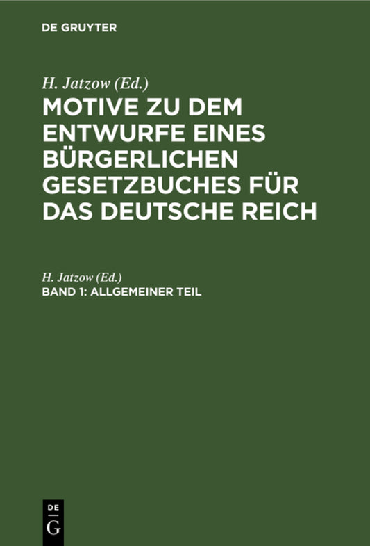 Allgemeiner Teil