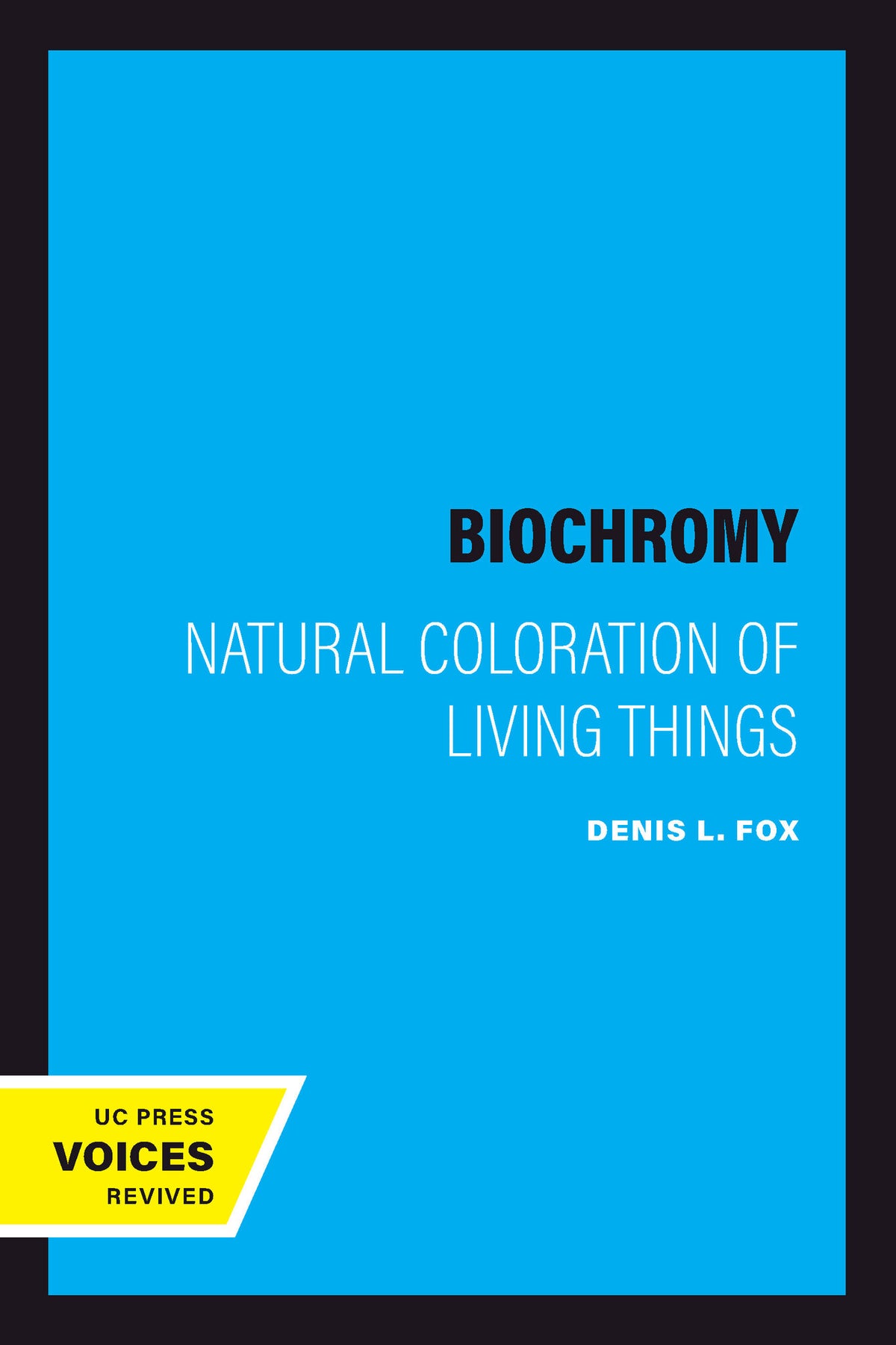 Cover image for Biochromy ISBN 9780520323926